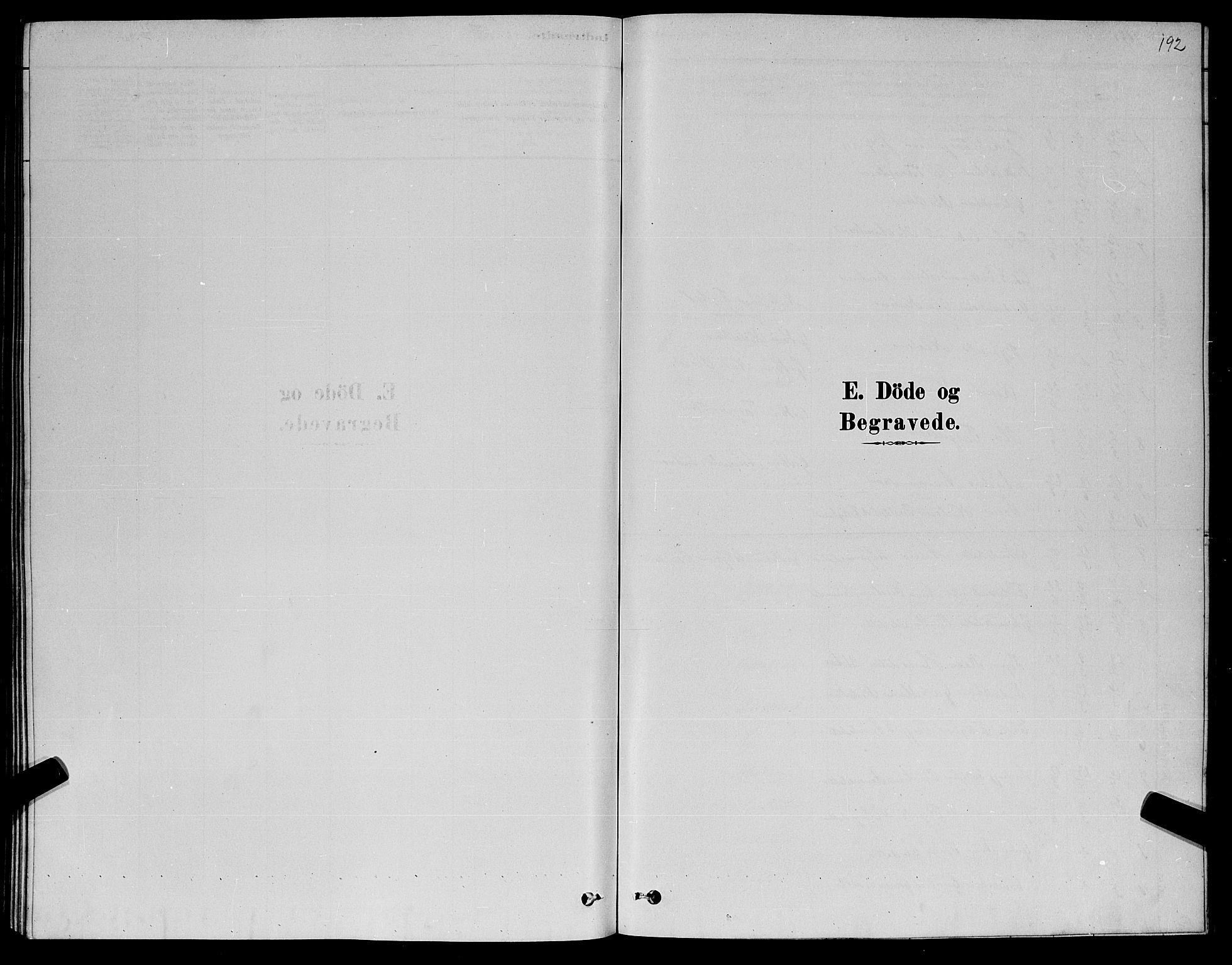 Åseral sokneprestkontor, SAK/1111-0051/F/Fb/L0002: Klokkerbok nr. B 2, 1878-1899, s. 192