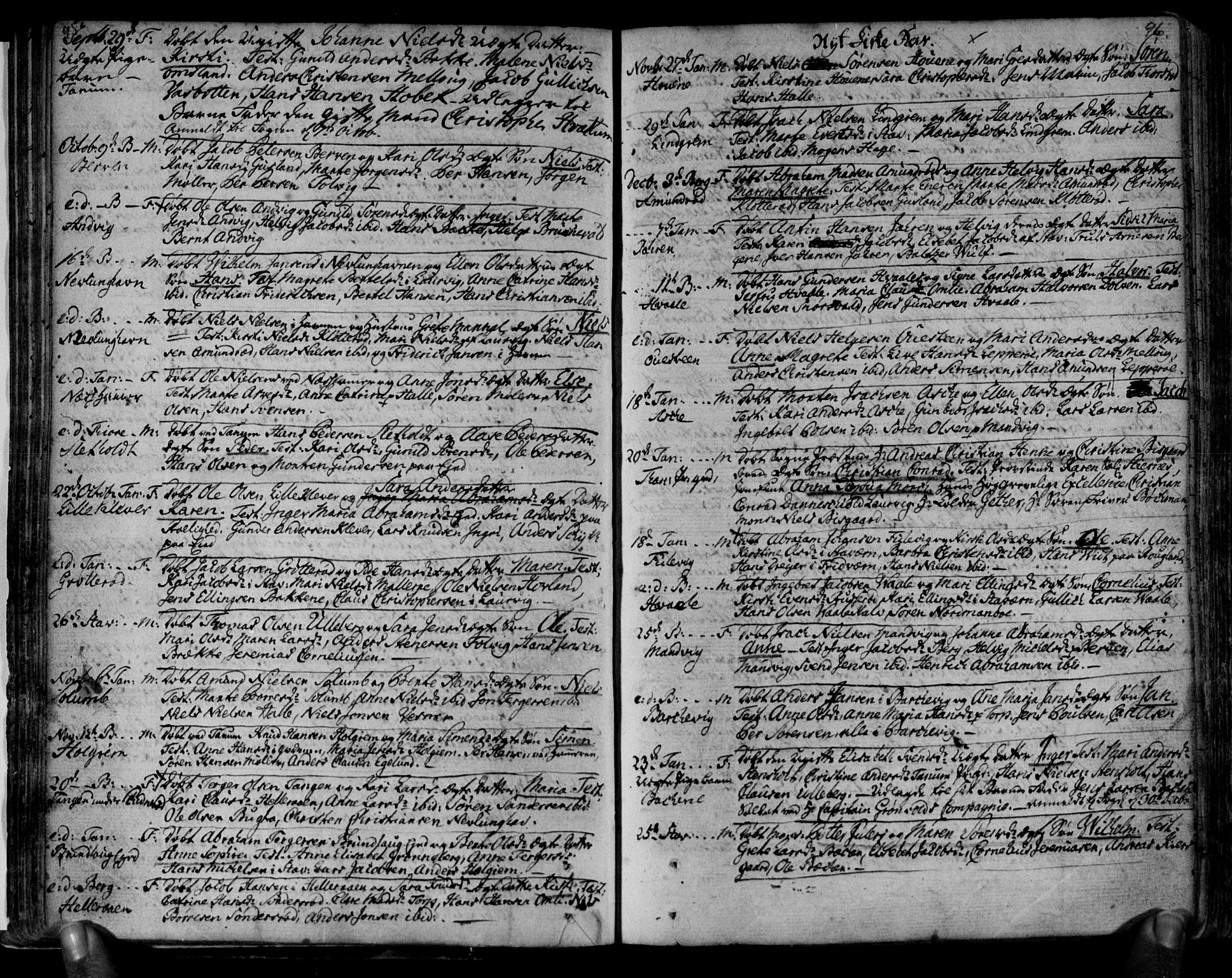 Brunlanes kirkebøker, AV/SAKO-A-342/F/Fa/L0001: Ministerialbok nr. I 1, 1766-1801, s. 95-96