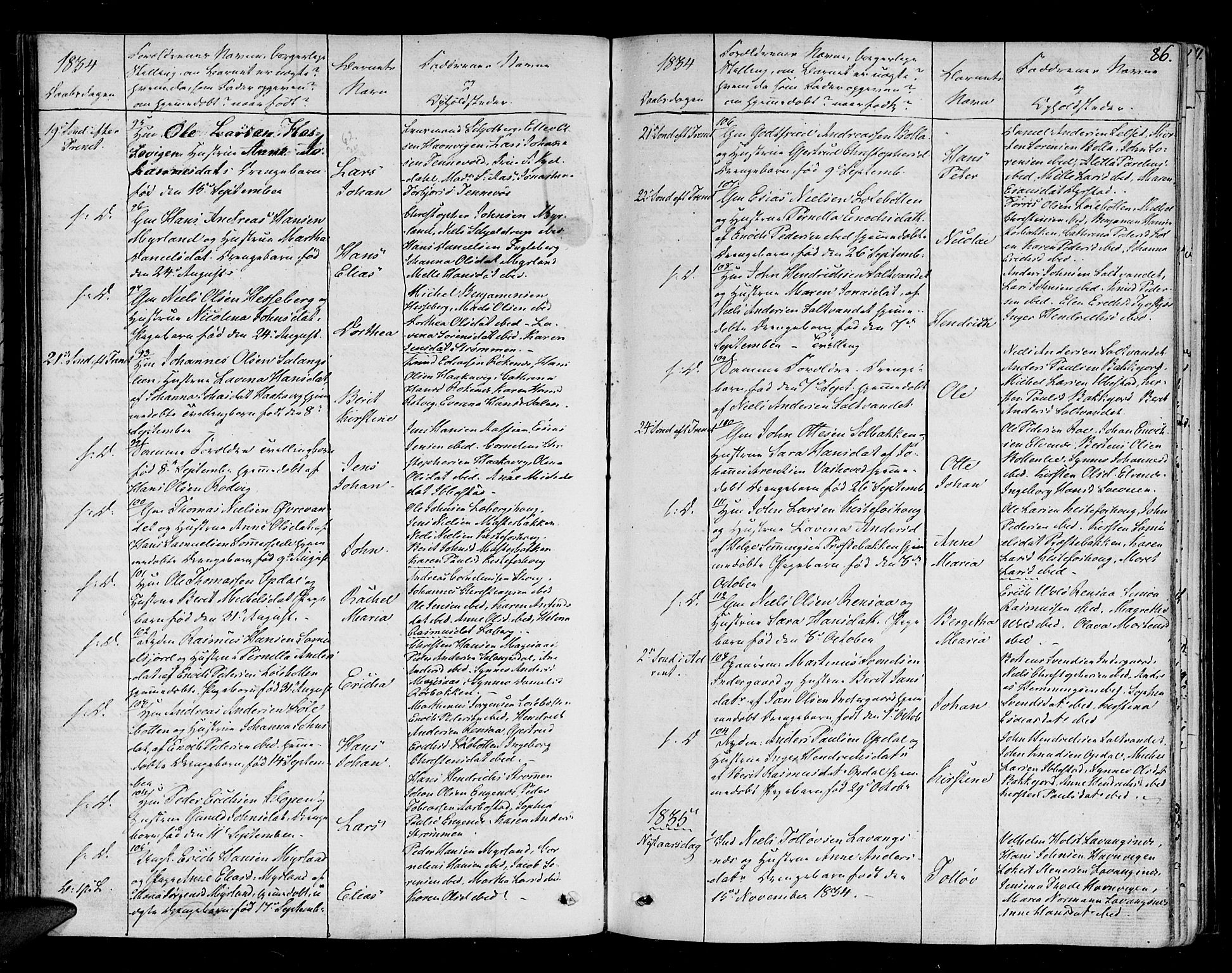 Ibestad sokneprestembete, AV/SATØ-S-0077/H/Ha/Haa/L0005kirke: Ministerialbok nr. 5, 1825-1836, s. 86