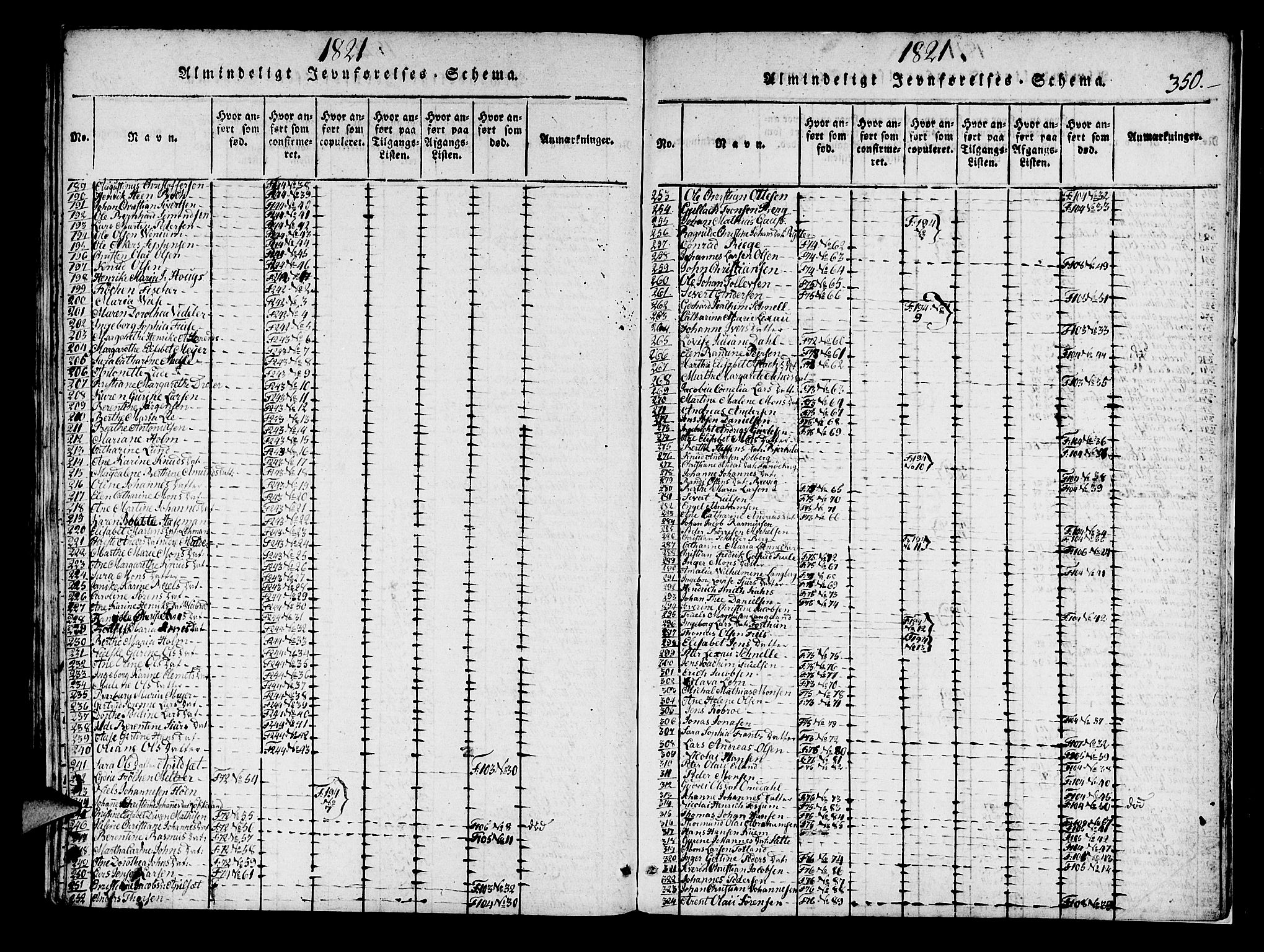 Korskirken sokneprestembete, AV/SAB-A-76101/H/Haa/L0013: Ministerialbok nr. A 13, 1815-1822, s. 350