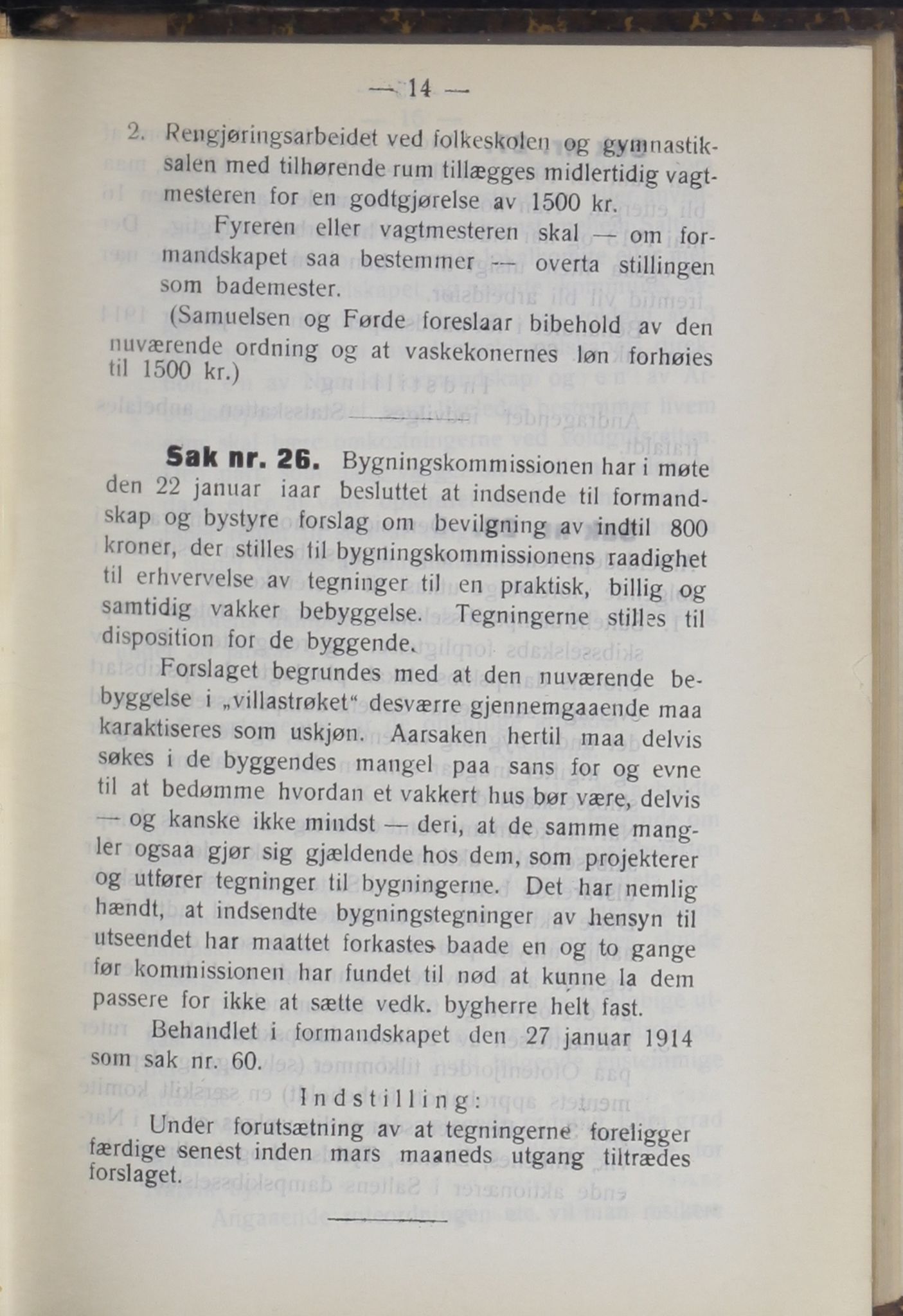 Narvik kommune. Formannskap , AIN/K-18050.150/A/Ab/L0004: Møtebok, 1914