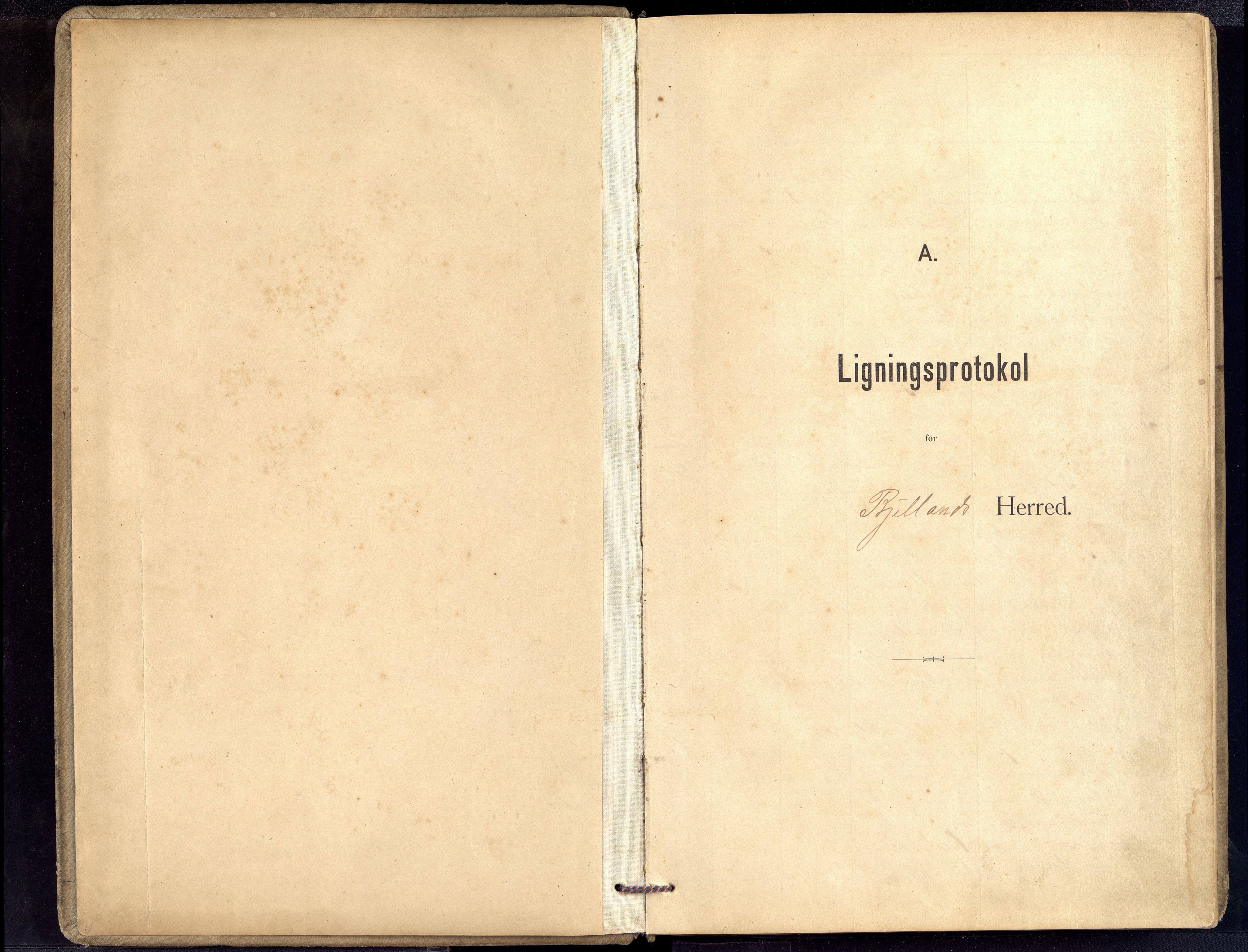 Bjelland kommune - Likningsnemnda, ARKSOR/1021BJ310/F/L0006: Likningsprotokoll, 1903-1913