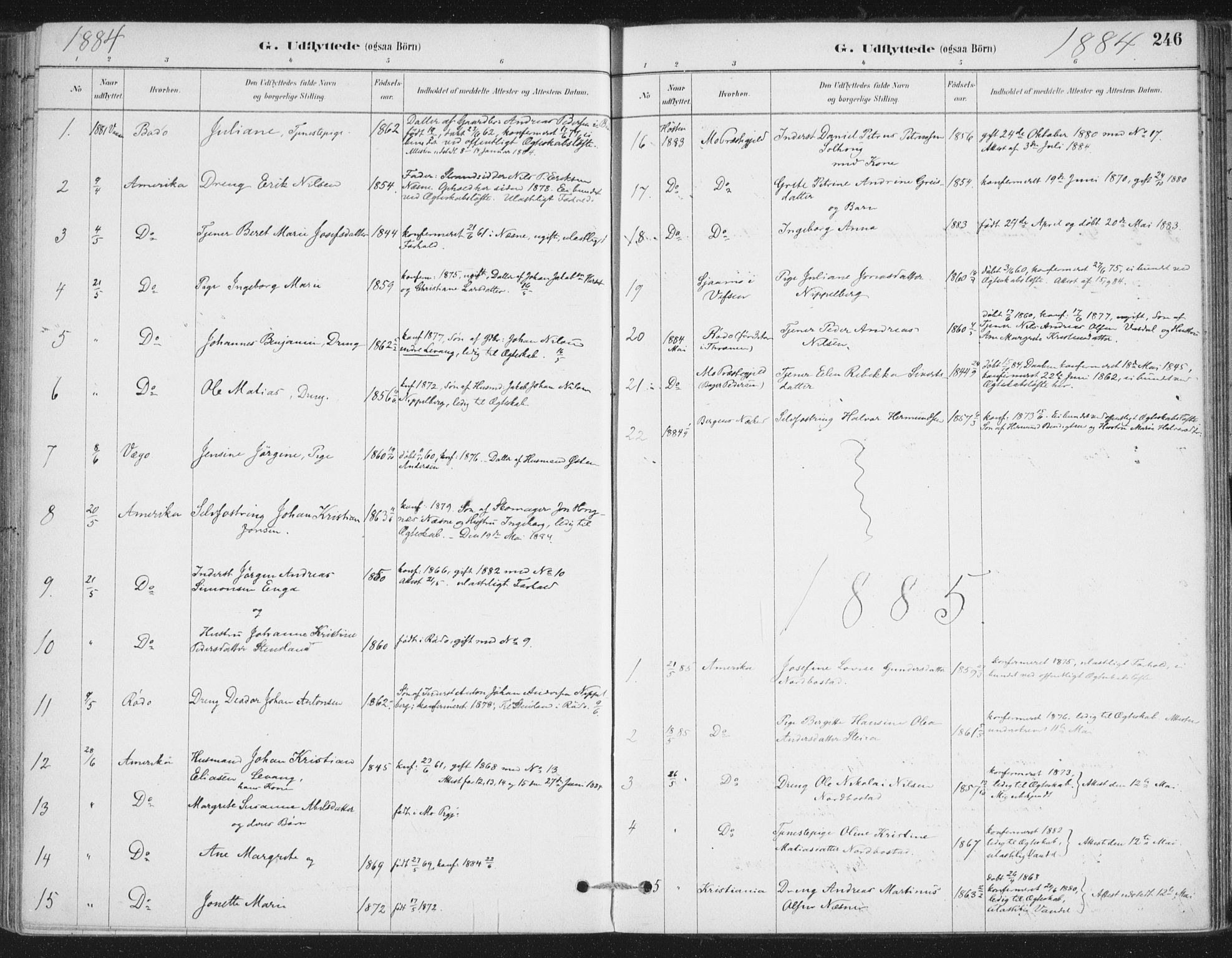 Ministerialprotokoller, klokkerbøker og fødselsregistre - Nordland, SAT/A-1459/838/L0553: Ministerialbok nr. 838A11, 1880-1910, s. 246