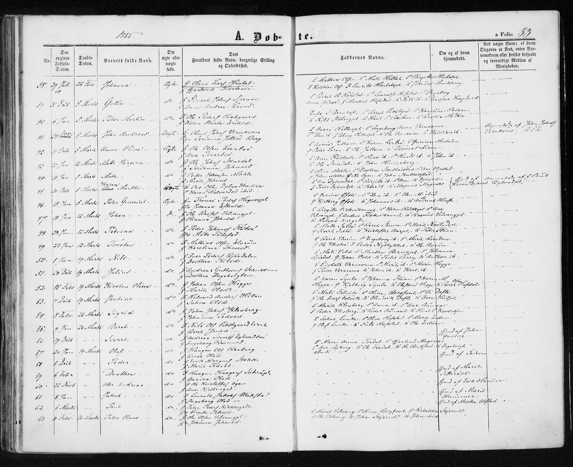 Ministerialprotokoller, klokkerbøker og fødselsregistre - Nord-Trøndelag, SAT/A-1458/709/L0075: Ministerialbok nr. 709A15, 1859-1870, s. 83