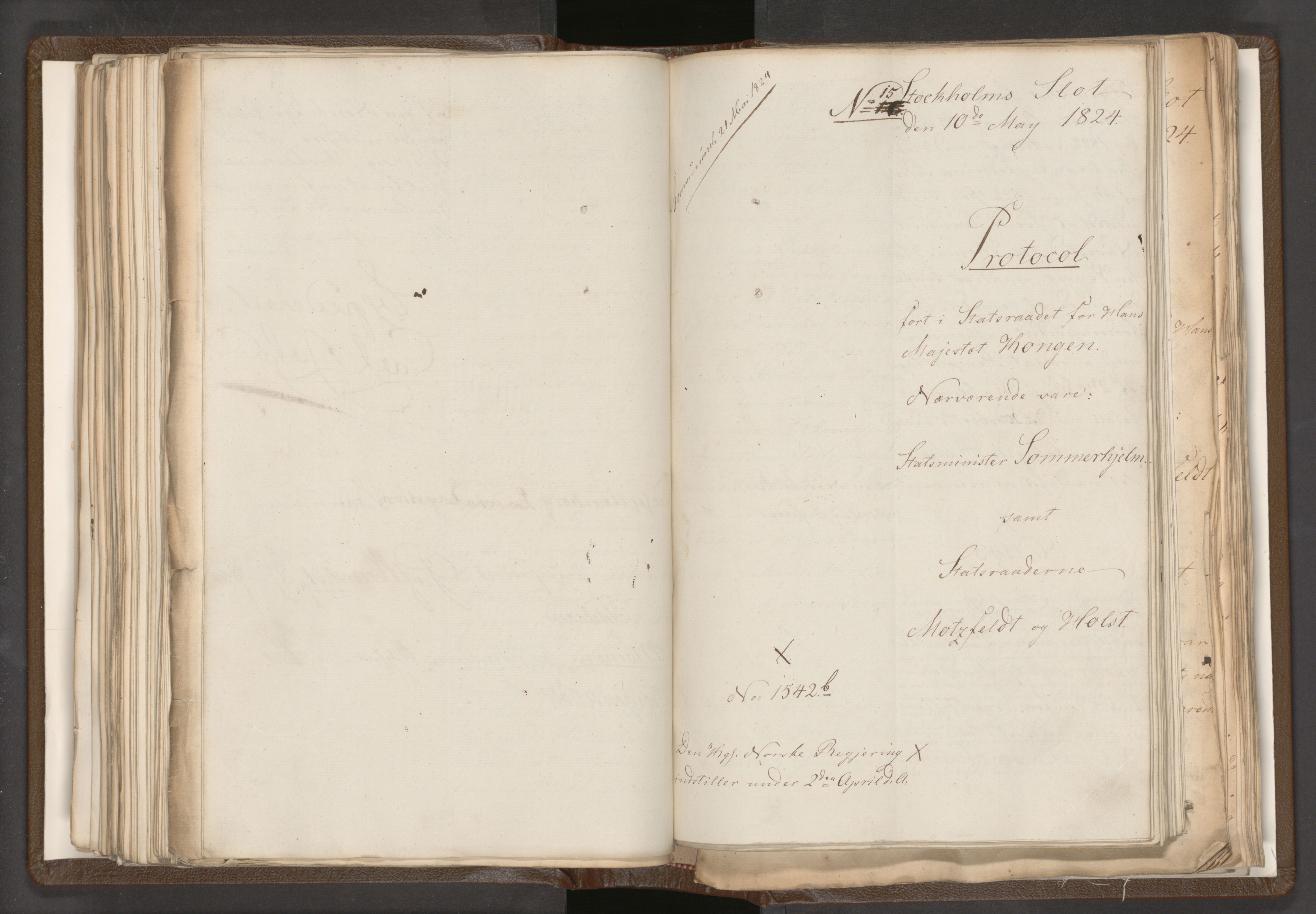 Statsrådssekretariatet, AV/RA-S-1001/A/Ab/L0018: Kgl. res. nr. 1112-1753, 1. halvår, 1824
