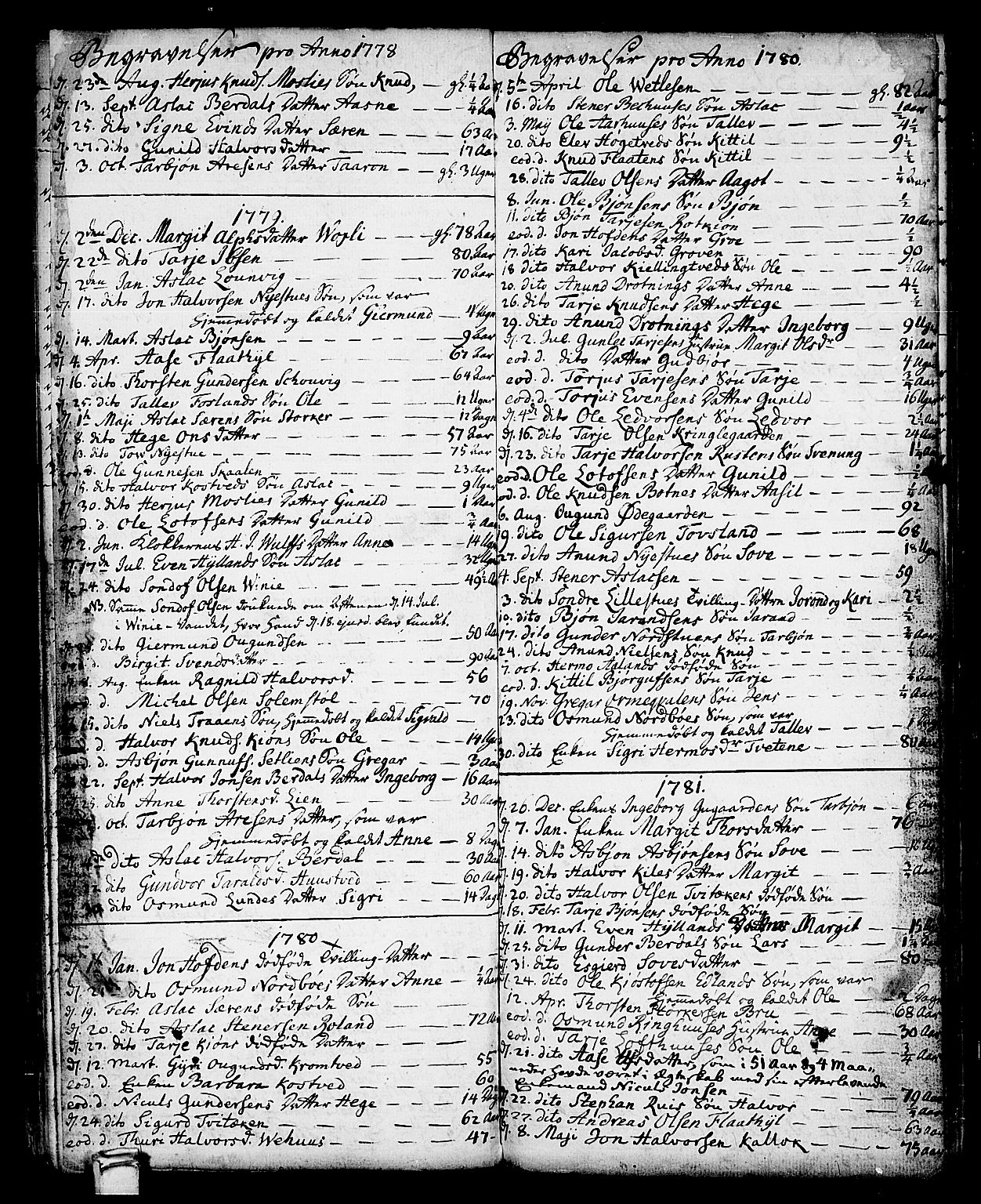 Vinje kirkebøker, AV/SAKO-A-312/F/Fa/L0002: Ministerialbok nr. I 2, 1767-1814