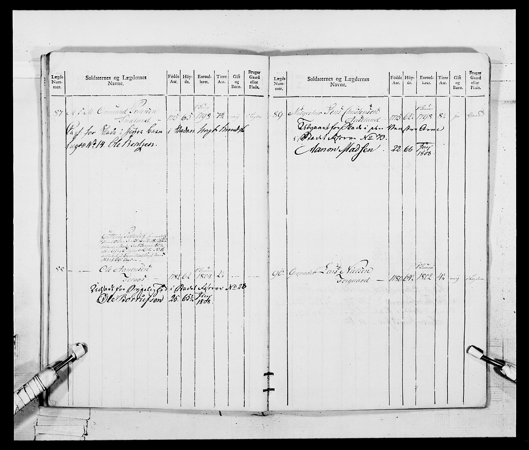 Generalitets- og kommissariatskollegiet, Det kongelige norske kommissariatskollegium, AV/RA-EA-5420/E/Eh/L0109: Vesterlenske nasjonale infanteriregiment, 1806, s. 524