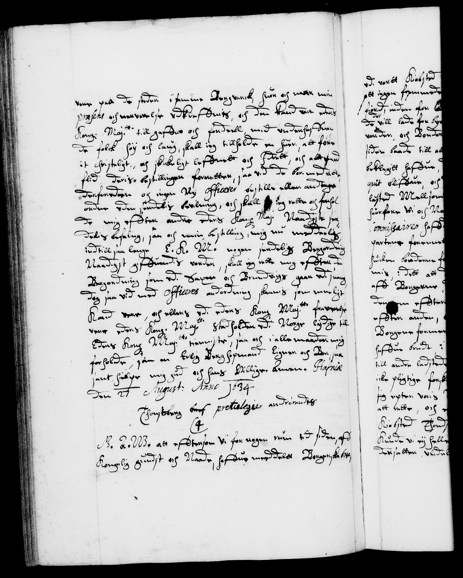 Danske Kanselli 1572-1799, AV/RA-EA-3023/F/Fc/Fca/Fcaa/L0005: Norske registre (mikrofilm), 1631-1636, s. 239b
