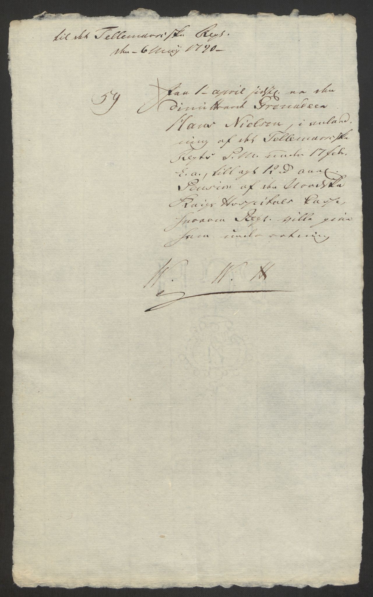 Forsvaret, Den norske kvesthuskasse/krigshospitalkasse, AV/RA-RAFA-1887/F/Fa/L0008: Konsepter, 1790-1793, s. 117