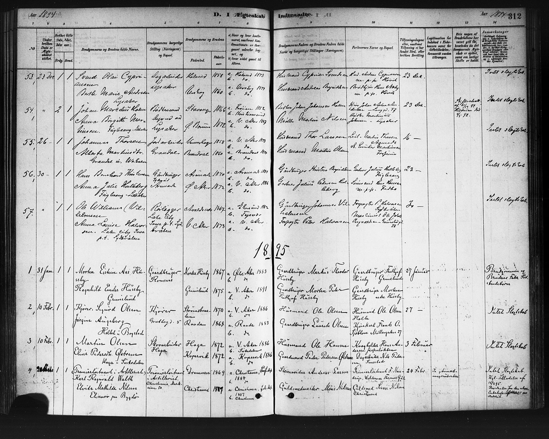 Vestre Aker prestekontor Kirkebøker, AV/SAO-A-10025/F/Fa/L0008: Ministerialbok nr. 8, 1878-1903, s. 312