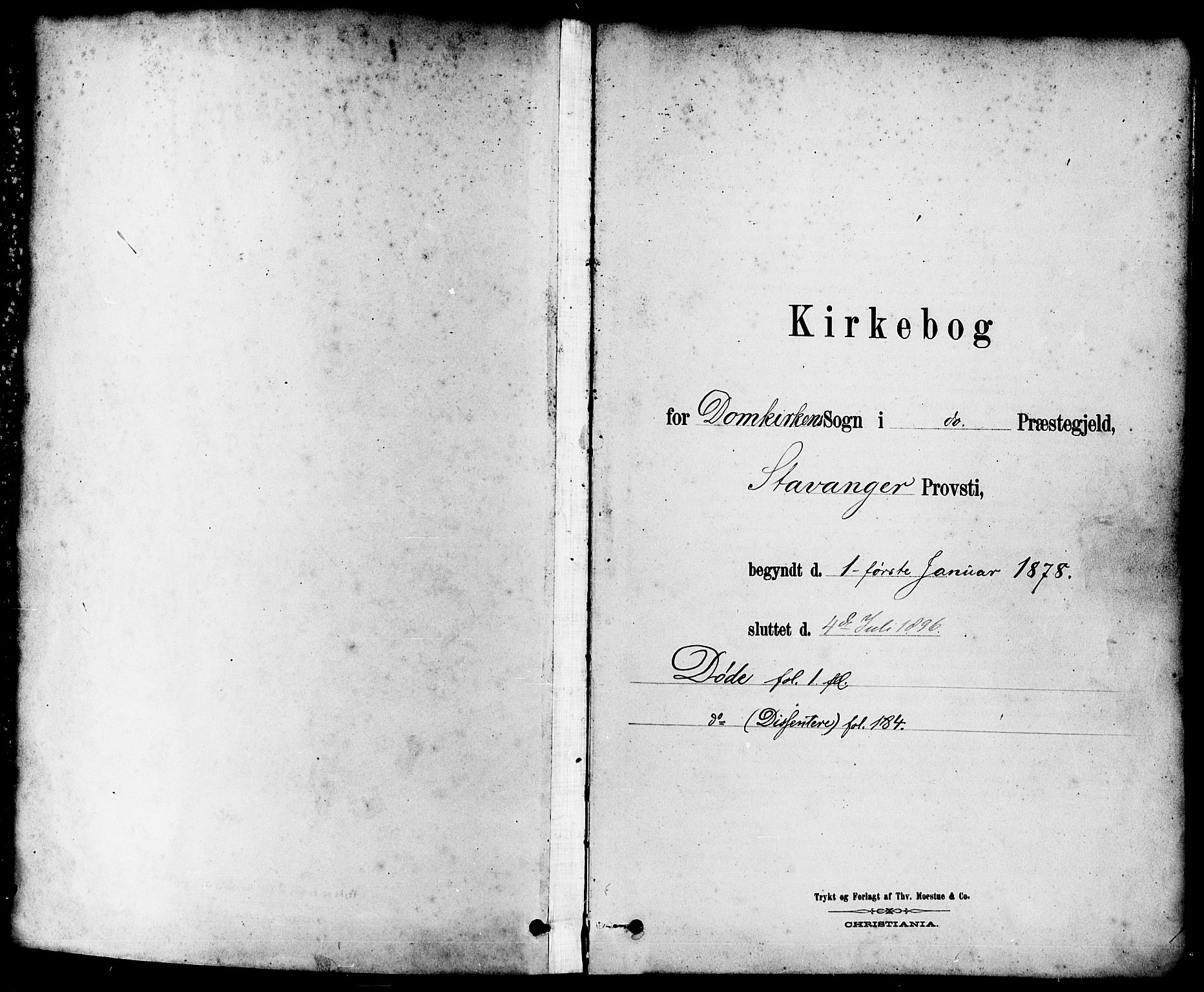 Domkirken sokneprestkontor, SAST/A-101812/001/30/30BA/L0027: Ministerialbok nr. A 26, 1878-1896