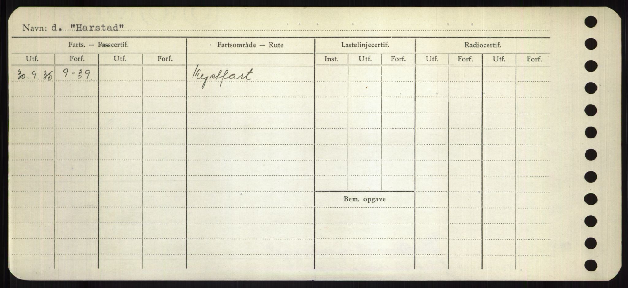 Sjøfartsdirektoratet med forløpere, Skipsmålingen, RA/S-1627/H/Hd/L0014: Fartøy, H-Havl, s. 356