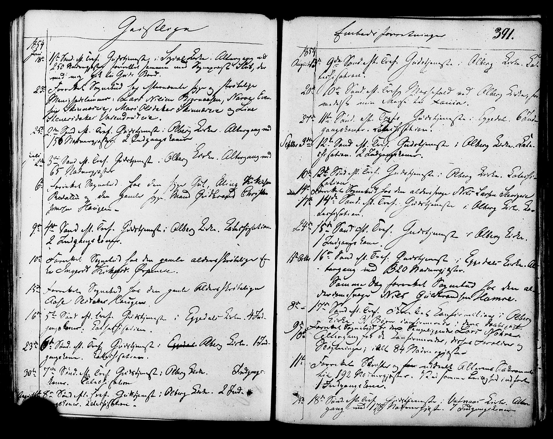 Krødsherad kirkebøker, AV/SAKO-A-19/F/Fa/L0003: Ministerialbok nr. 3, 1851-1872, s. 391