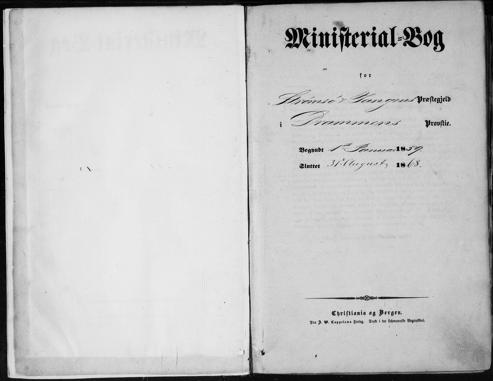 Strømsø kirkebøker, AV/SAKO-A-246/F/Fa/L0015: Ministerialbok nr. I 15, 1859-1868