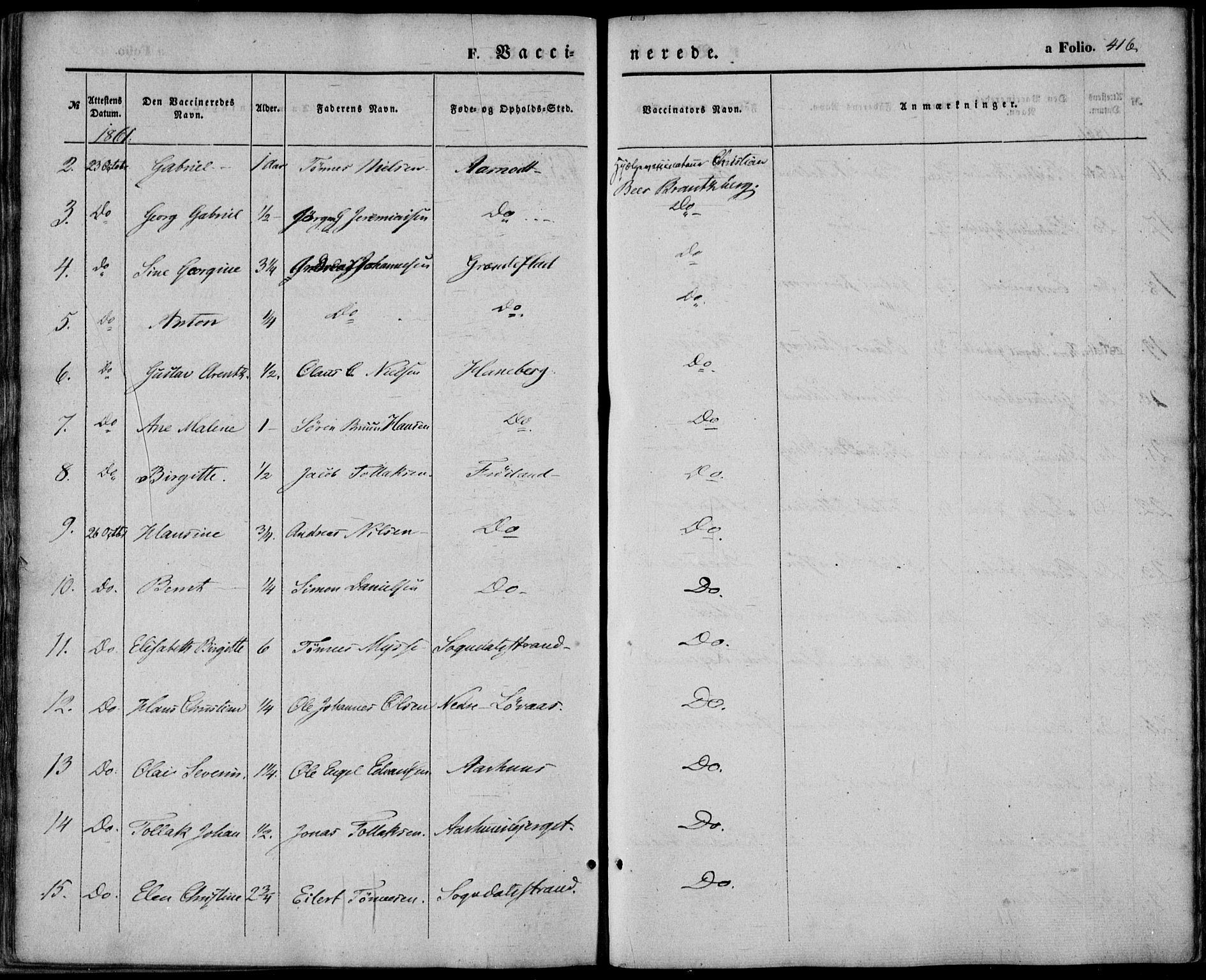 Sokndal sokneprestkontor, AV/SAST-A-101808: Ministerialbok nr. A 9, 1857-1874, s. 416