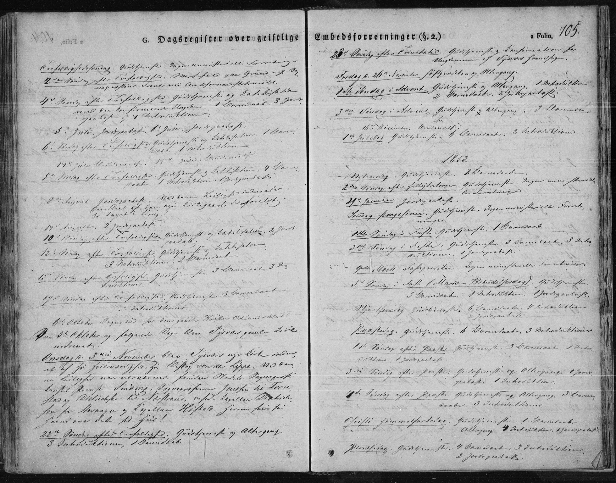 Tysvær sokneprestkontor, SAST/A -101864/H/Ha/Haa/L0001: Ministerialbok nr. A 1.2, 1831-1856, s. 705