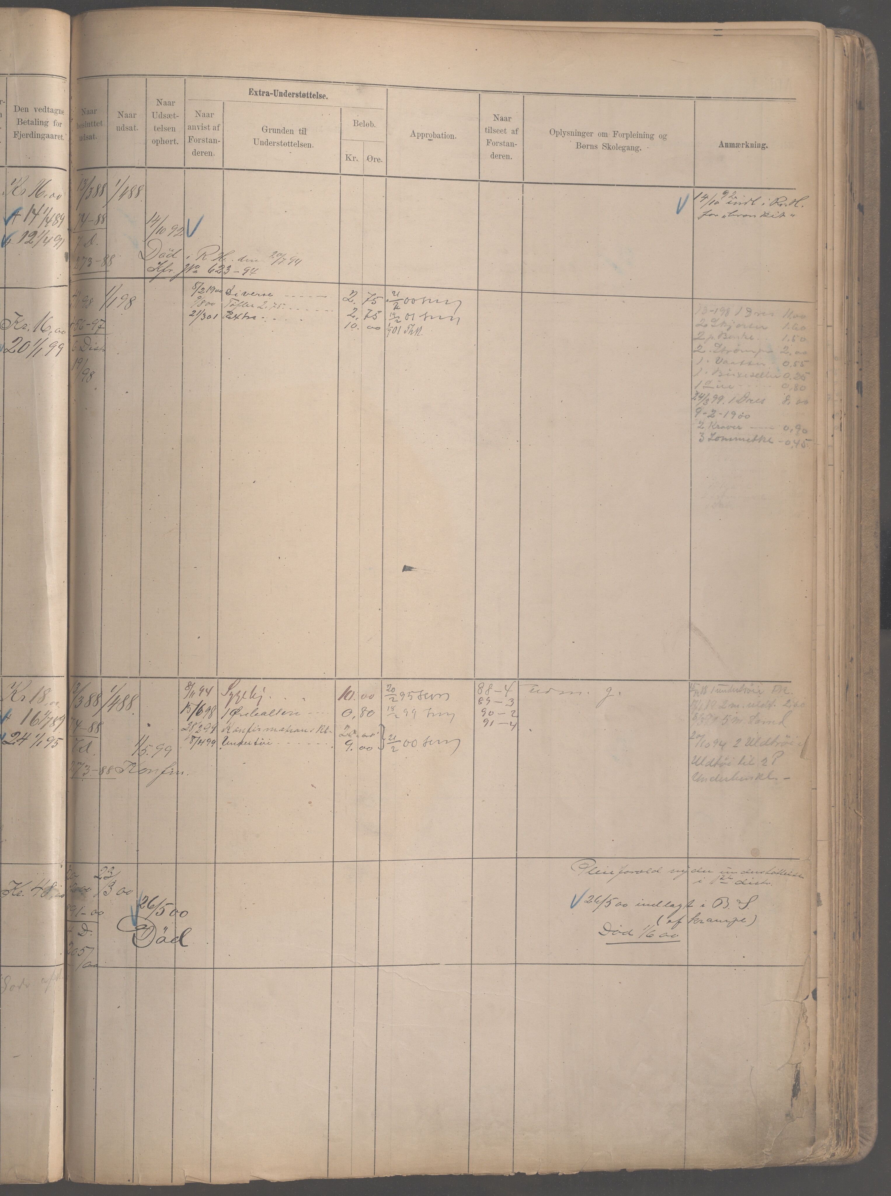 Fattigvesenet, OBA/A-20045/H/Hb/L0003: Manntallsprotokoll. Mnr. 1-399, 1887-1901, s. 269