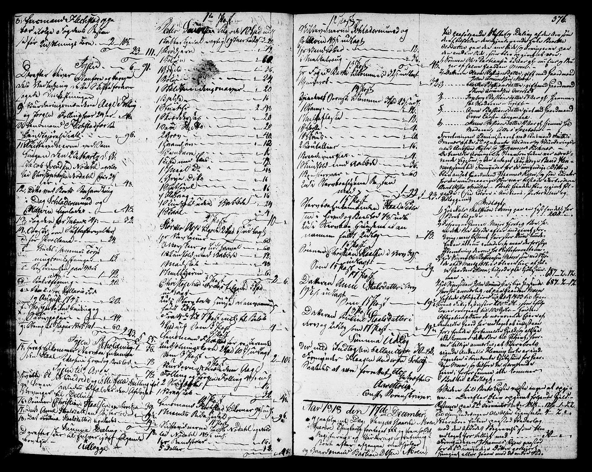 Inderøy sorenskriveri, AV/SAT-A-4147/1/3/3A/L0020: Skifteprotokoll, 1814-1818, s. 375b-376a