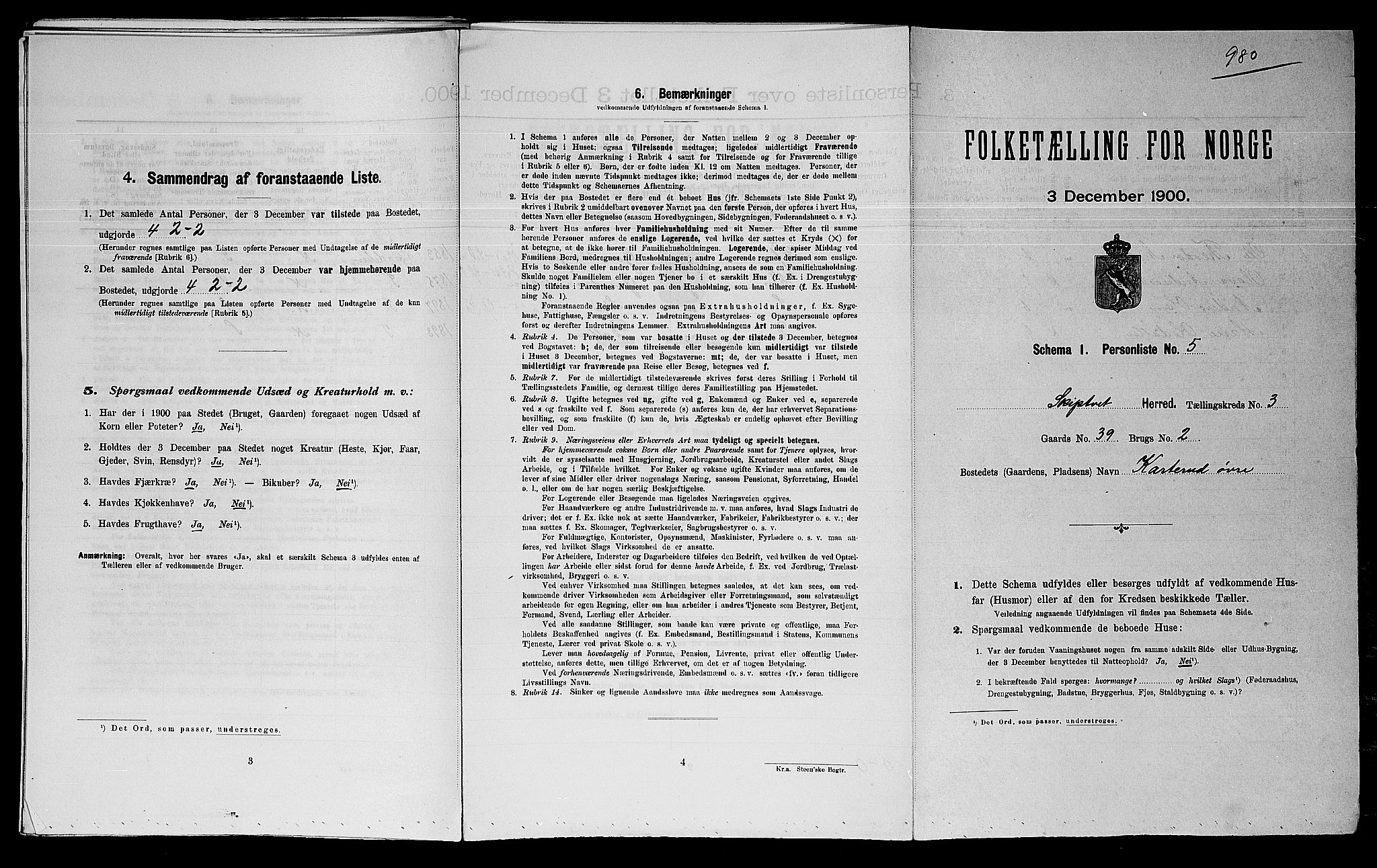 SAO, Folketelling 1900 for 0127 Skiptvet herred, 1900