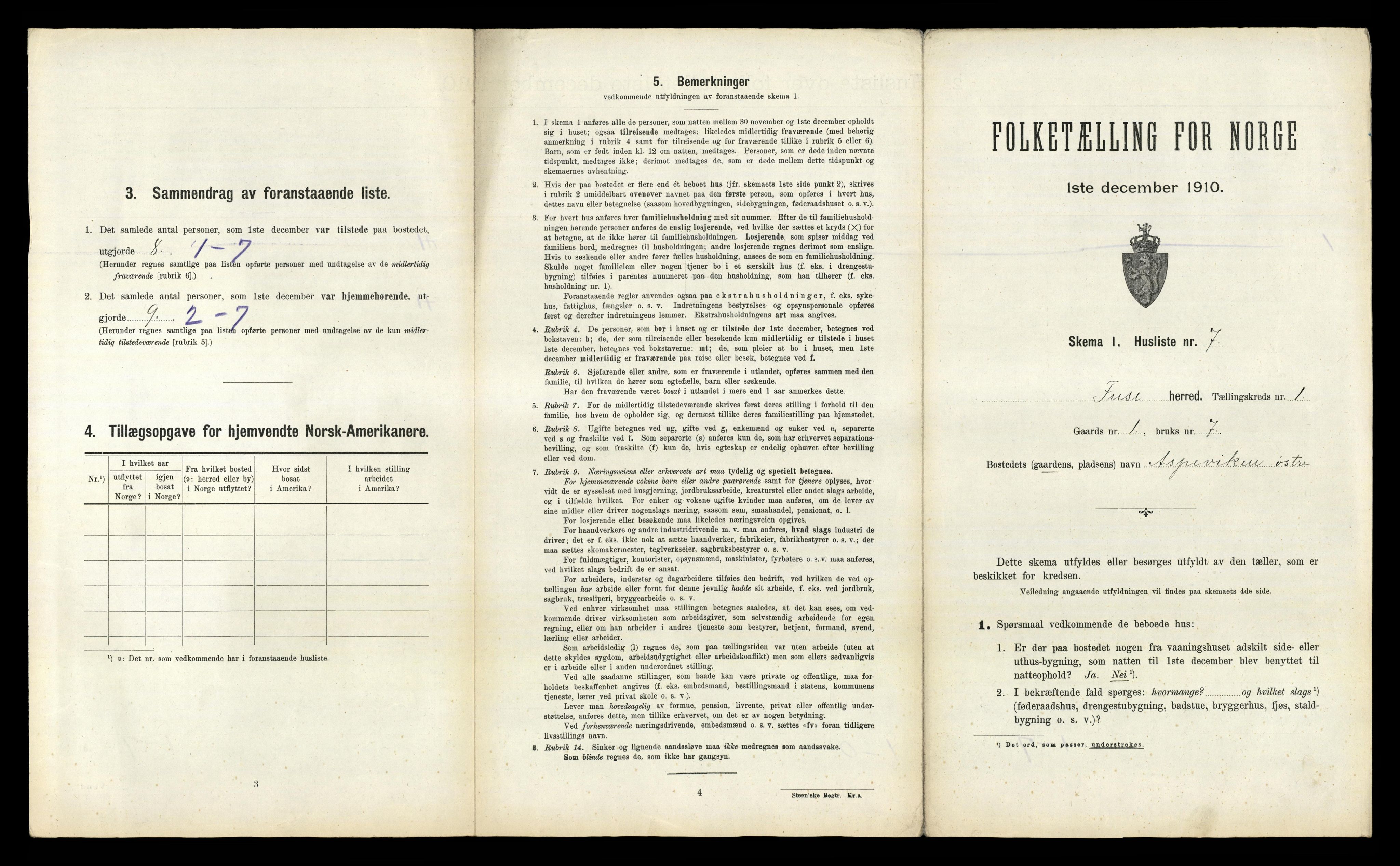 RA, Folketelling 1910 for 1241 Fusa herred, 1910, s. 32