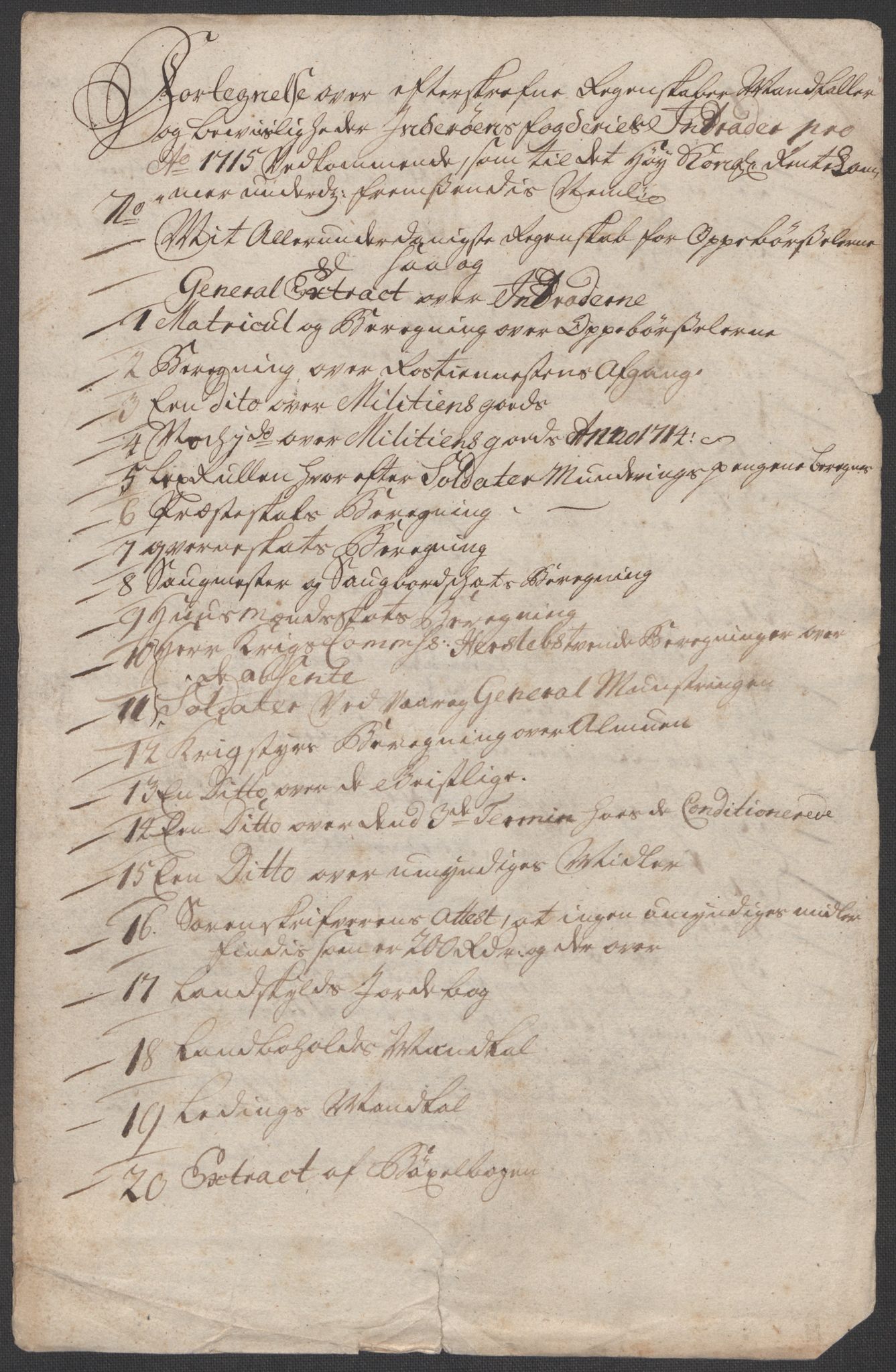 Rentekammeret inntil 1814, Reviderte regnskaper, Fogderegnskap, RA/EA-4092/R63/L4323: Fogderegnskap Inderøy, 1715, s. 17