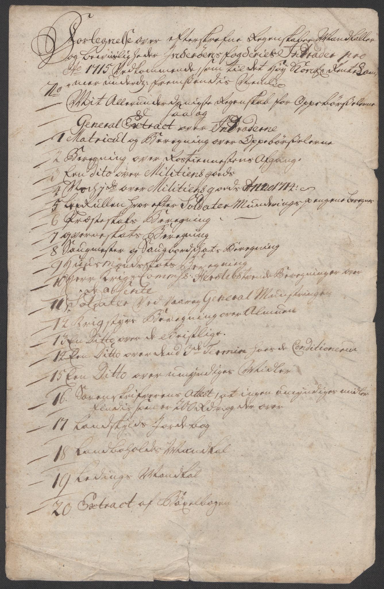 Rentekammeret inntil 1814, Reviderte regnskaper, Fogderegnskap, AV/RA-EA-4092/R63/L4323: Fogderegnskap Inderøy, 1715, s. 17