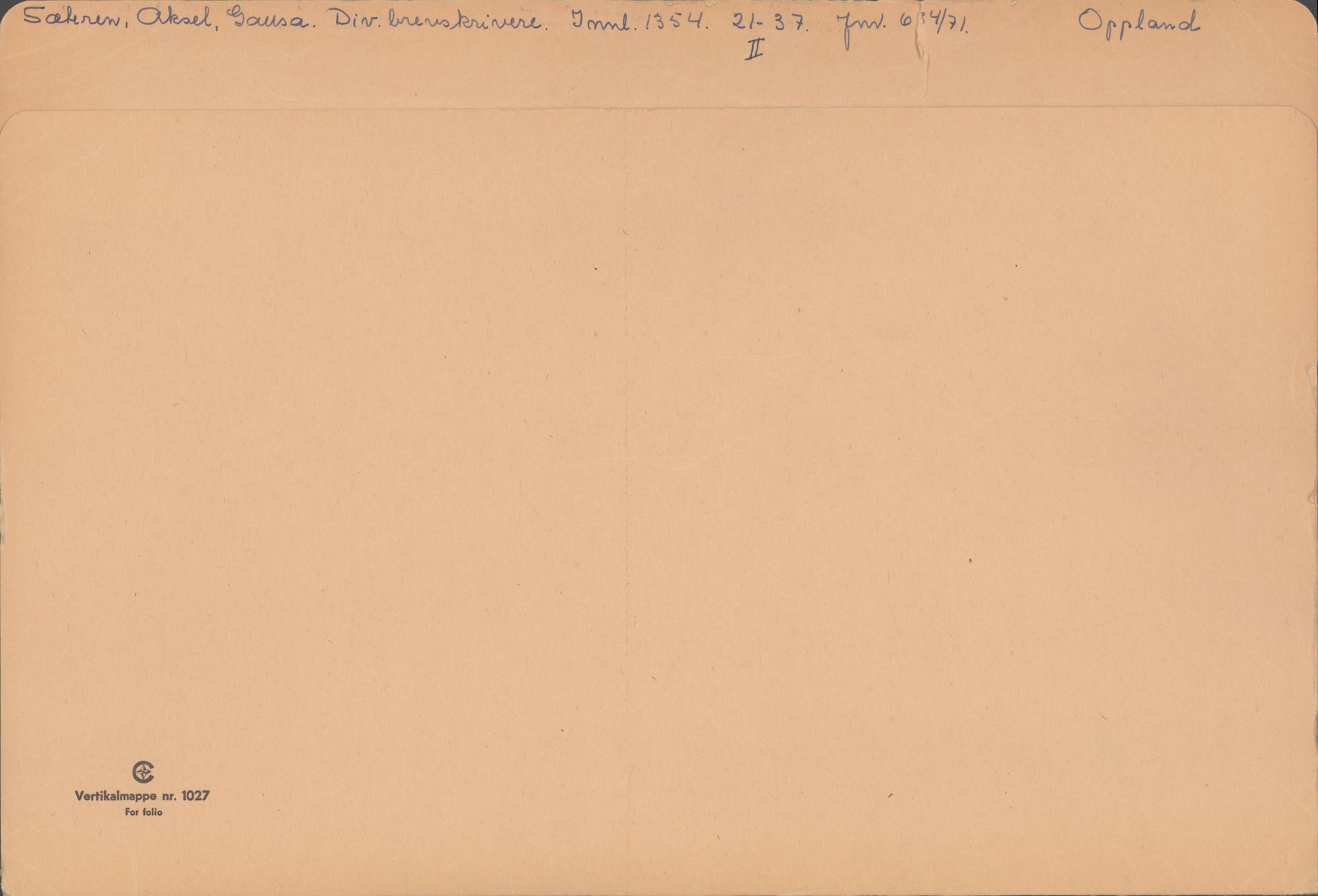 Samlinger til kildeutgivelse, Amerikabrevene, AV/RA-EA-4057/F/L0015: Innlån fra Oppland: Sæteren - Vigerust, 1838-1914, s. 153