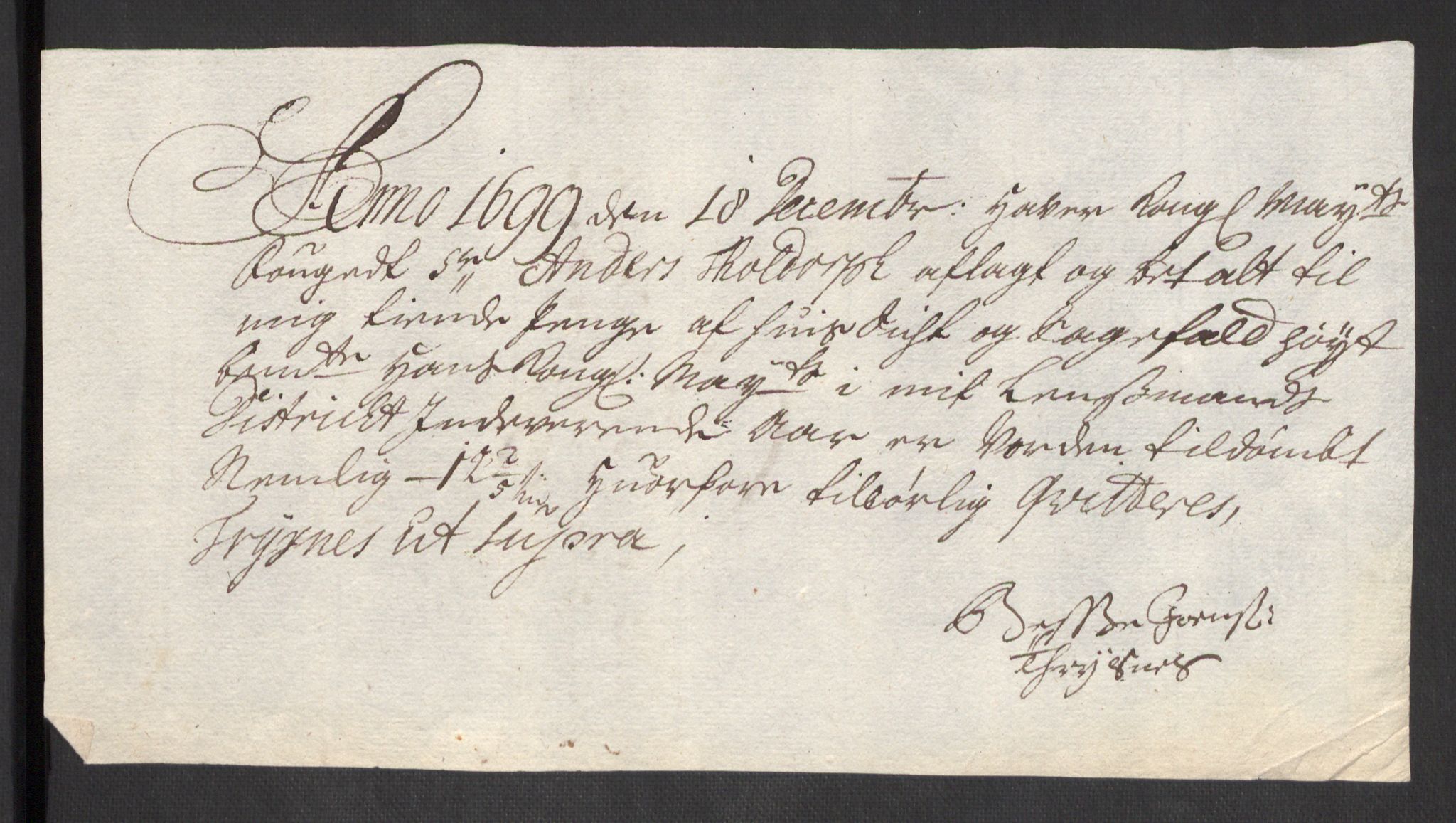 Rentekammeret inntil 1814, Reviderte regnskaper, Fogderegnskap, AV/RA-EA-4092/R43/L2547: Fogderegnskap Lista og Mandal, 1698-1699, s. 292