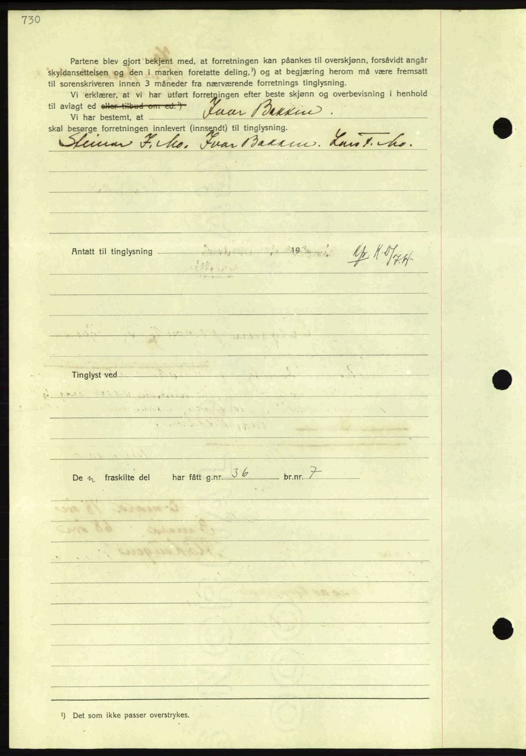 Nordmøre sorenskriveri, AV/SAT-A-4132/1/2/2Ca: Pantebok nr. A82, 1937-1938, Dagboknr: 3070/1937
