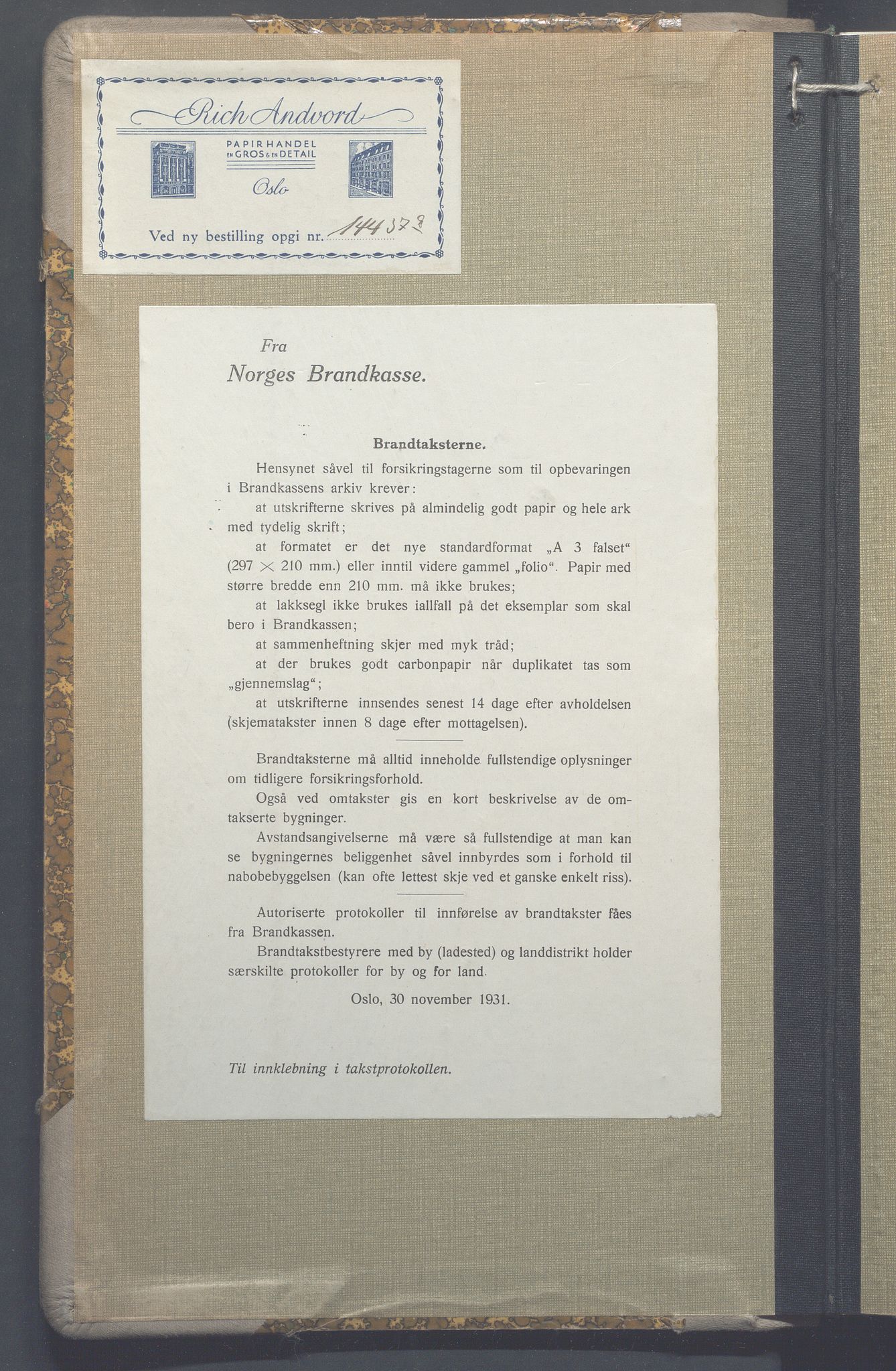 Lensmennene i Aker, OBA/A-10133/F/Fa/L0032: Branntakstprotokoll, 1946-1948