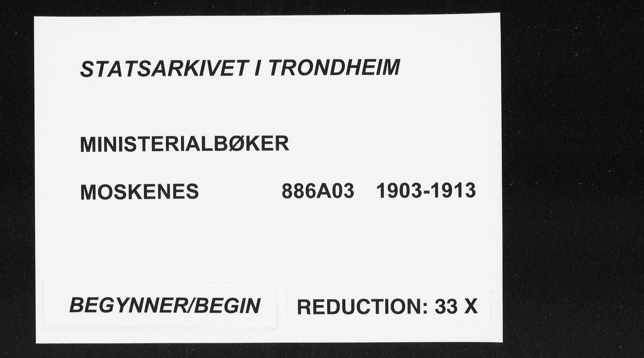 Ministerialprotokoller, klokkerbøker og fødselsregistre - Nordland, AV/SAT-A-1459/886/L1221: Ministerialbok nr. 886A03, 1903-1913