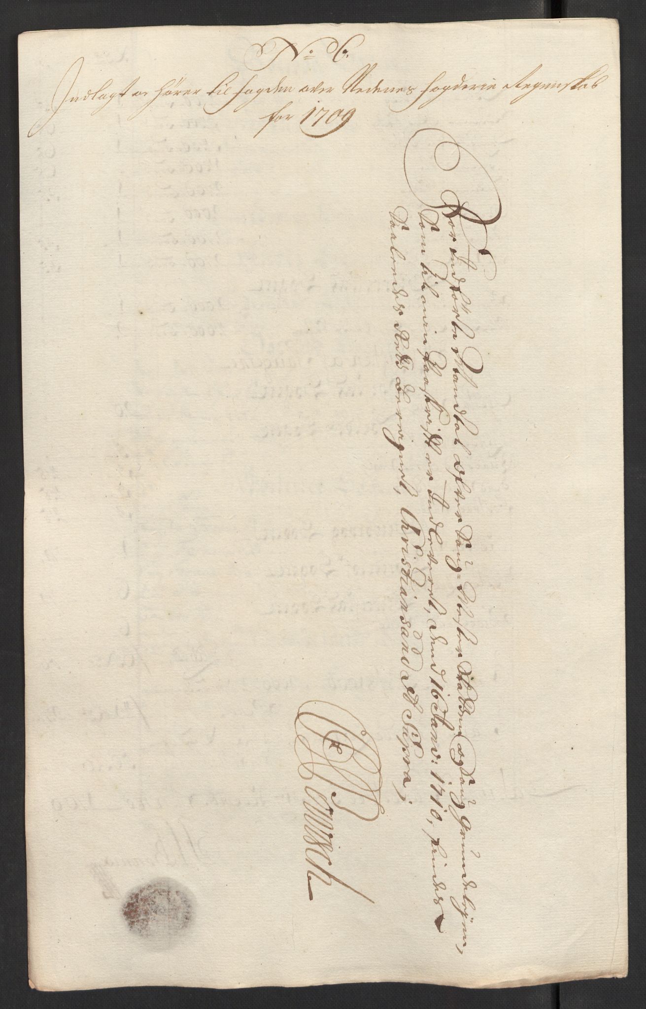 Rentekammeret inntil 1814, Reviderte regnskaper, Fogderegnskap, RA/EA-4092/R39/L2318: Fogderegnskap Nedenes, 1706-1709, s. 460