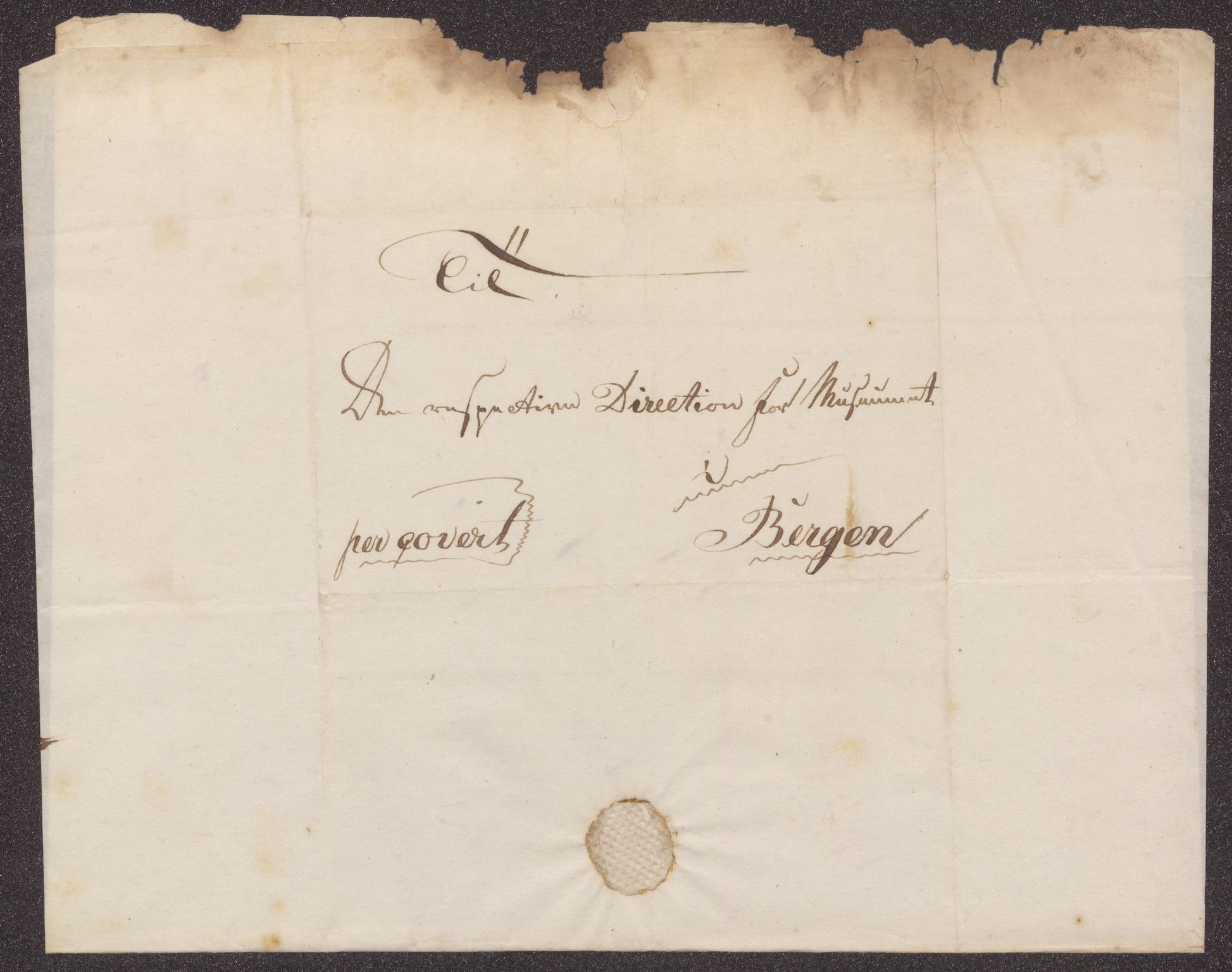 Bergens Museum, UMB/A007/D/Da/L0001/0004: Brevsamling 1822 - 1826 / Brevsamling 1826, 1826