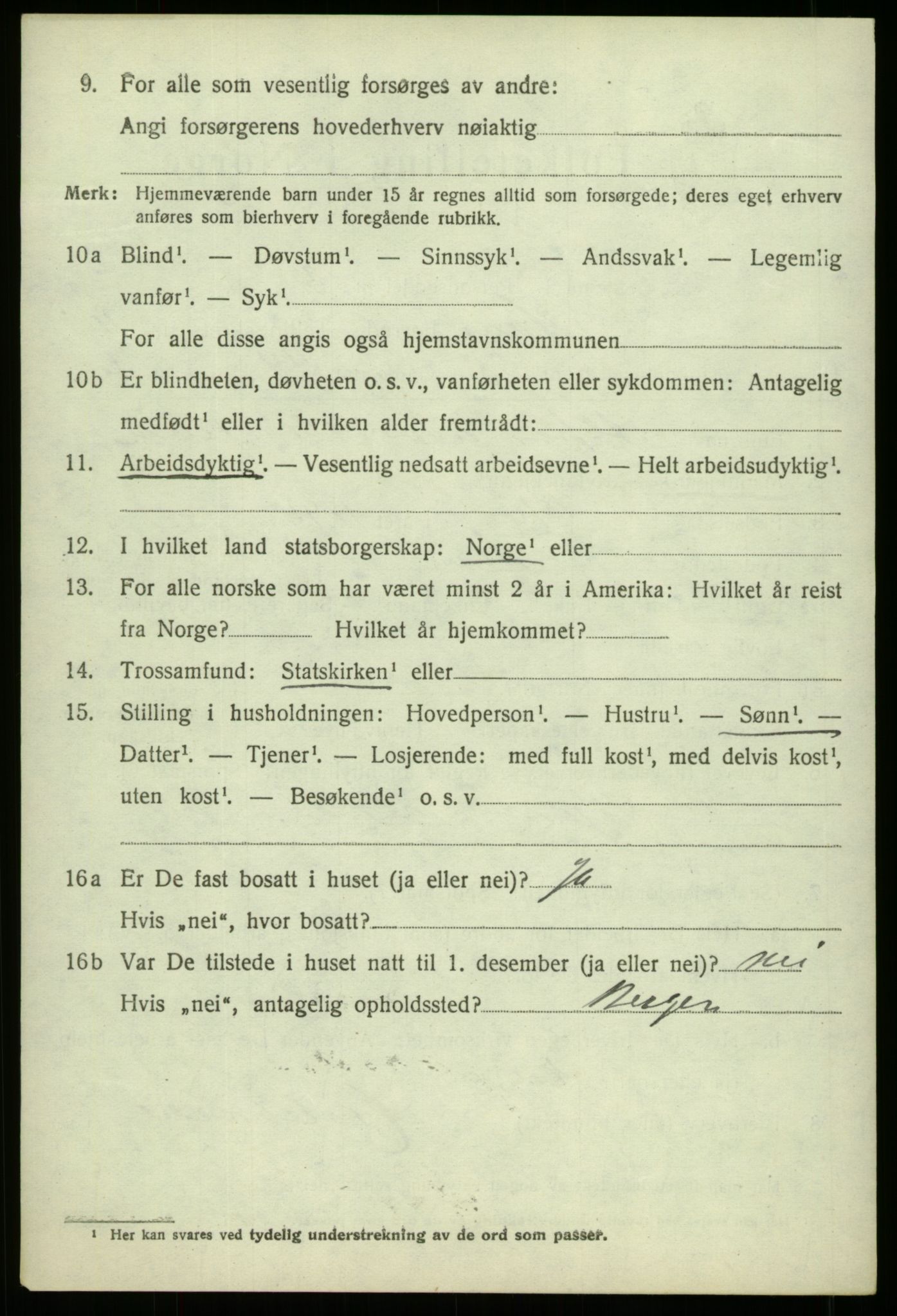 SAB, Folketelling 1920 for 1250 Haus herred, 1920, s. 7386