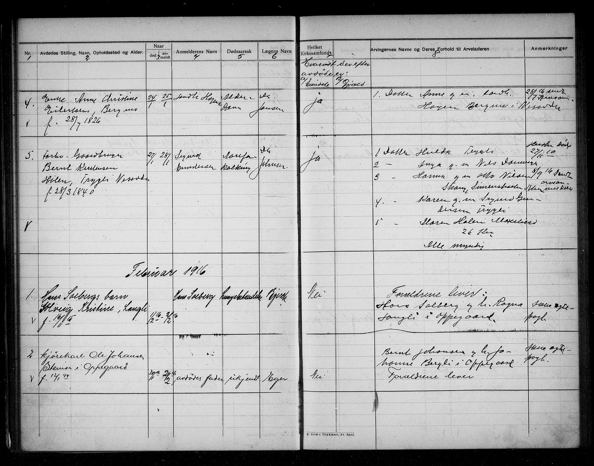 Nesodden lensmannskontor, AV/SAO-A-10279/H/Ha/Haa/L0002: Dødsfallprotokoll, 1910-1927