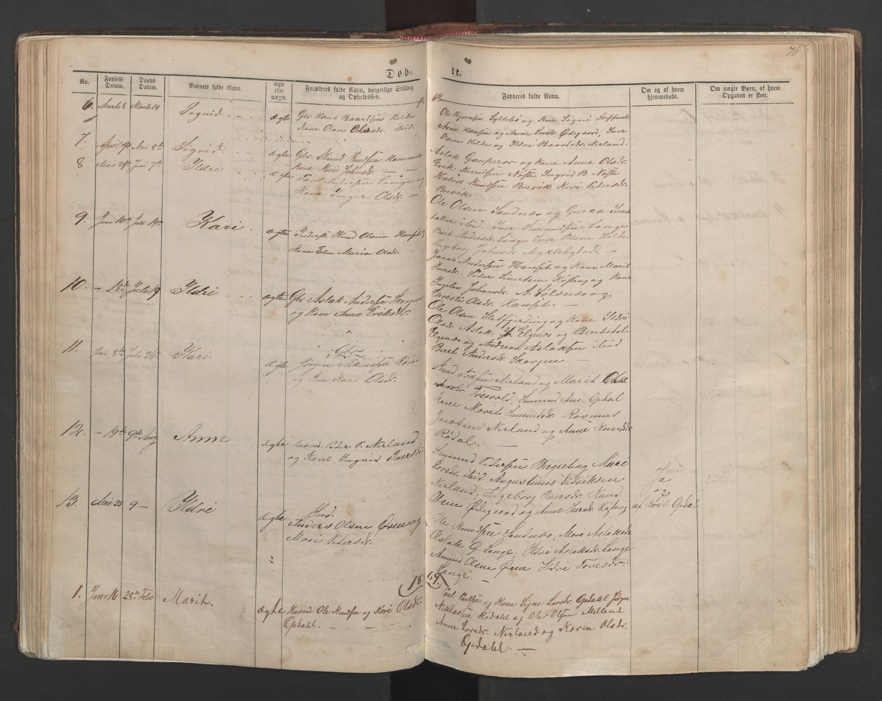 Ministerialprotokoller, klokkerbøker og fødselsregistre - Møre og Romsdal, AV/SAT-A-1454/554/L0645: Klokkerbok nr. 554C02, 1867-1946, s. 76