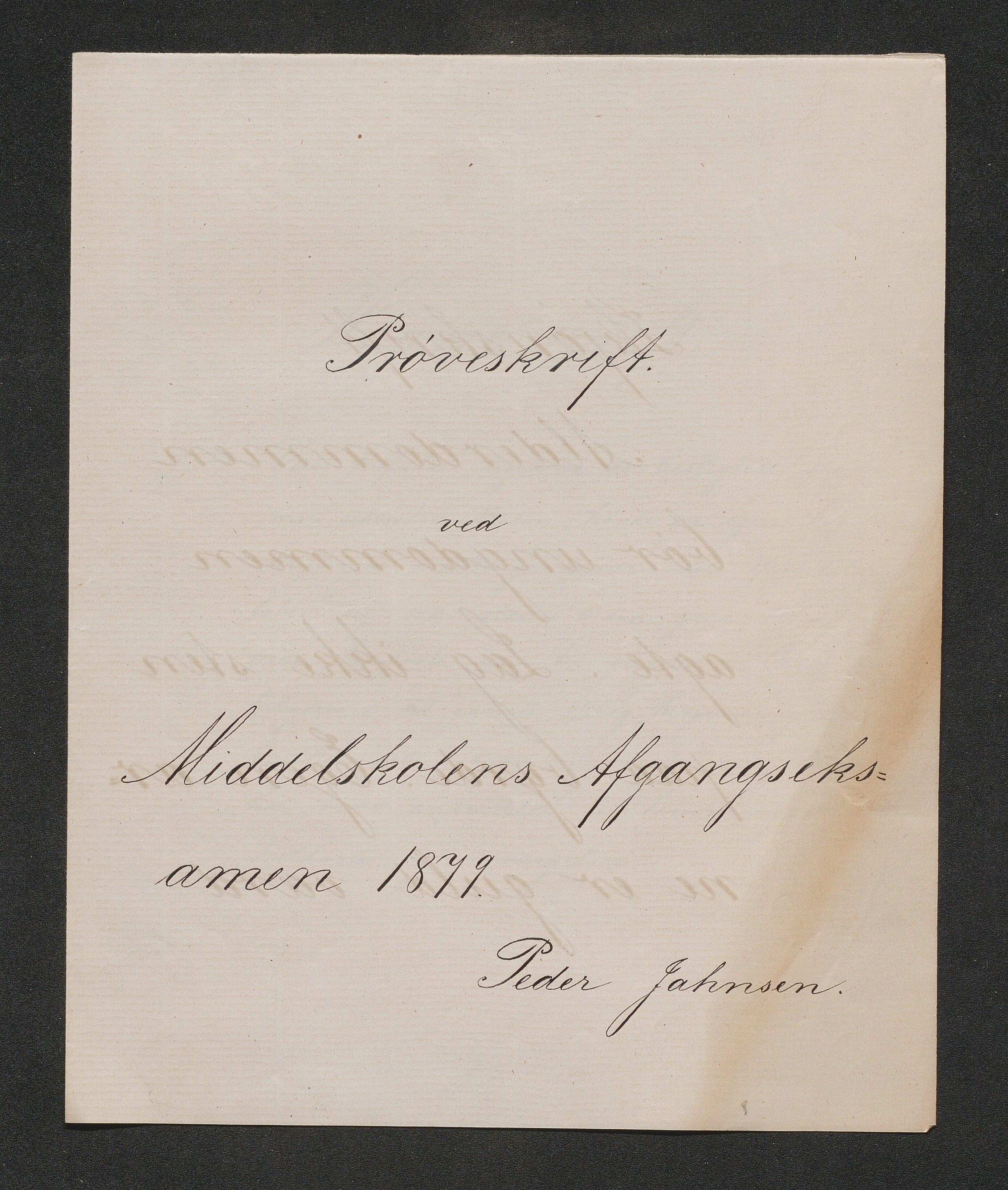 Lillesand kommune, AAKS/KA0926-PK/2/03/L0022: Lillesand Communale Middelskole - Protokoll. Eksamensprotokoll. Opptaksprøver. Årsprøven, 1888-1923