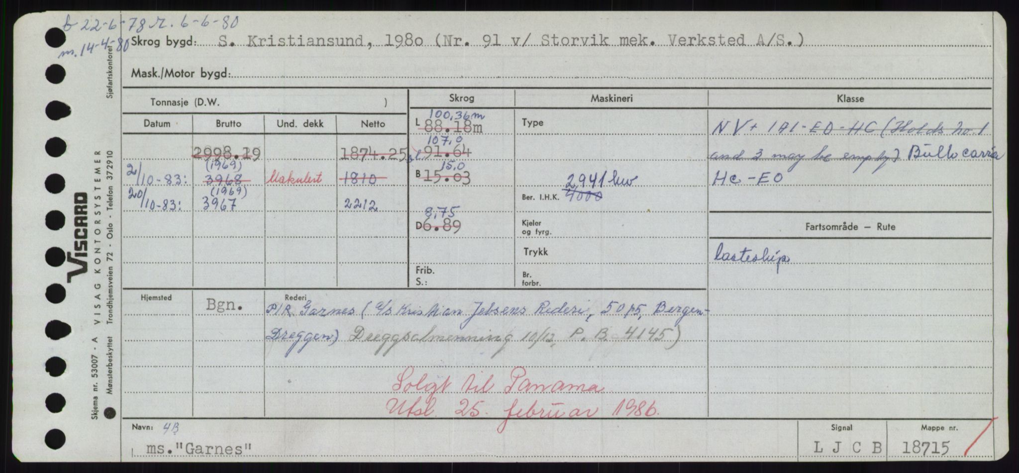 Sjøfartsdirektoratet med forløpere, Skipsmålingen, RA/S-1627/H/Hd/L0012: Fartøy, G-Glø, s. 89