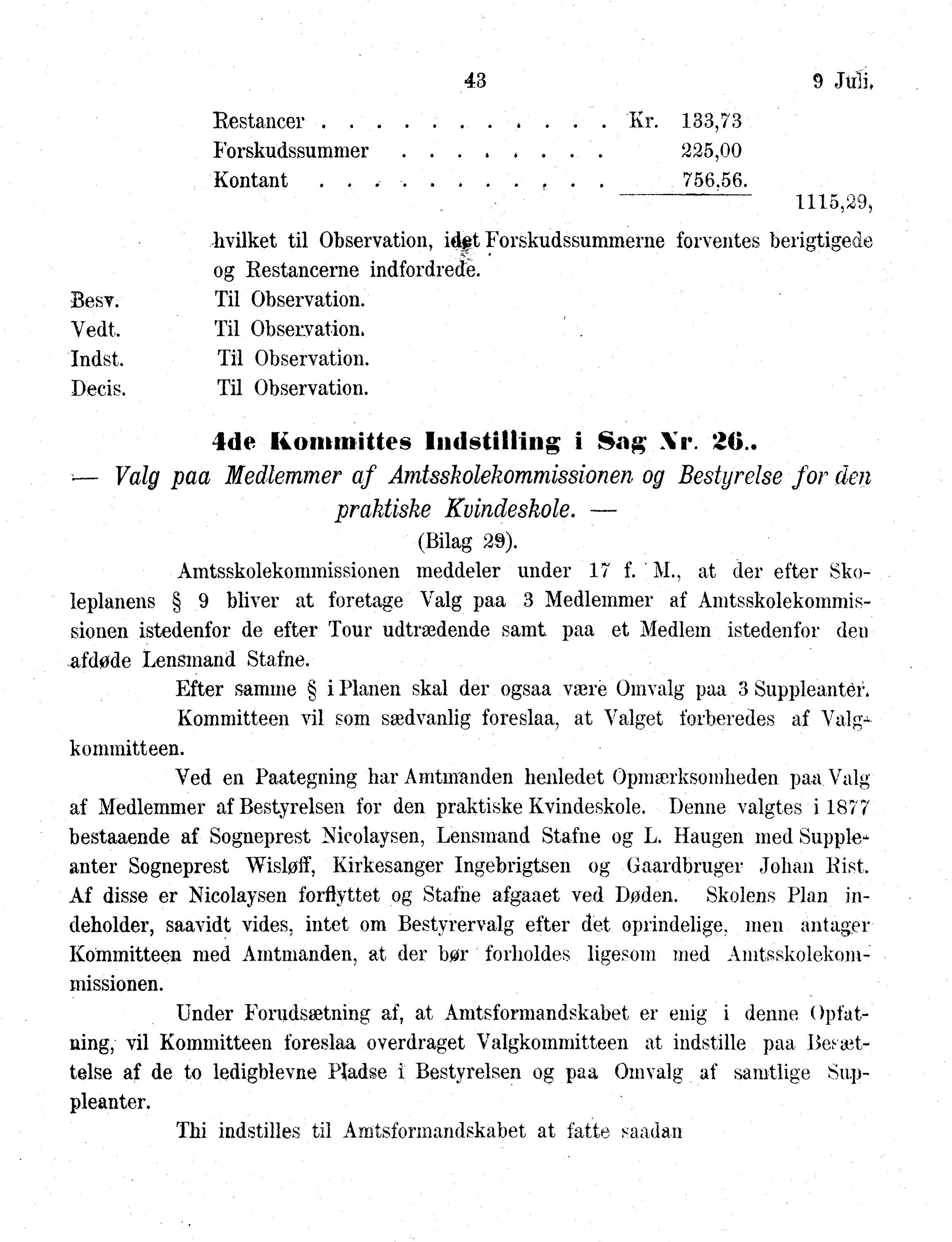 Nordland Fylkeskommune. Fylkestinget, AIN/NFK-17/176/A/Ac/L0013: Fylkestingsforhandlinger 1880, 1880