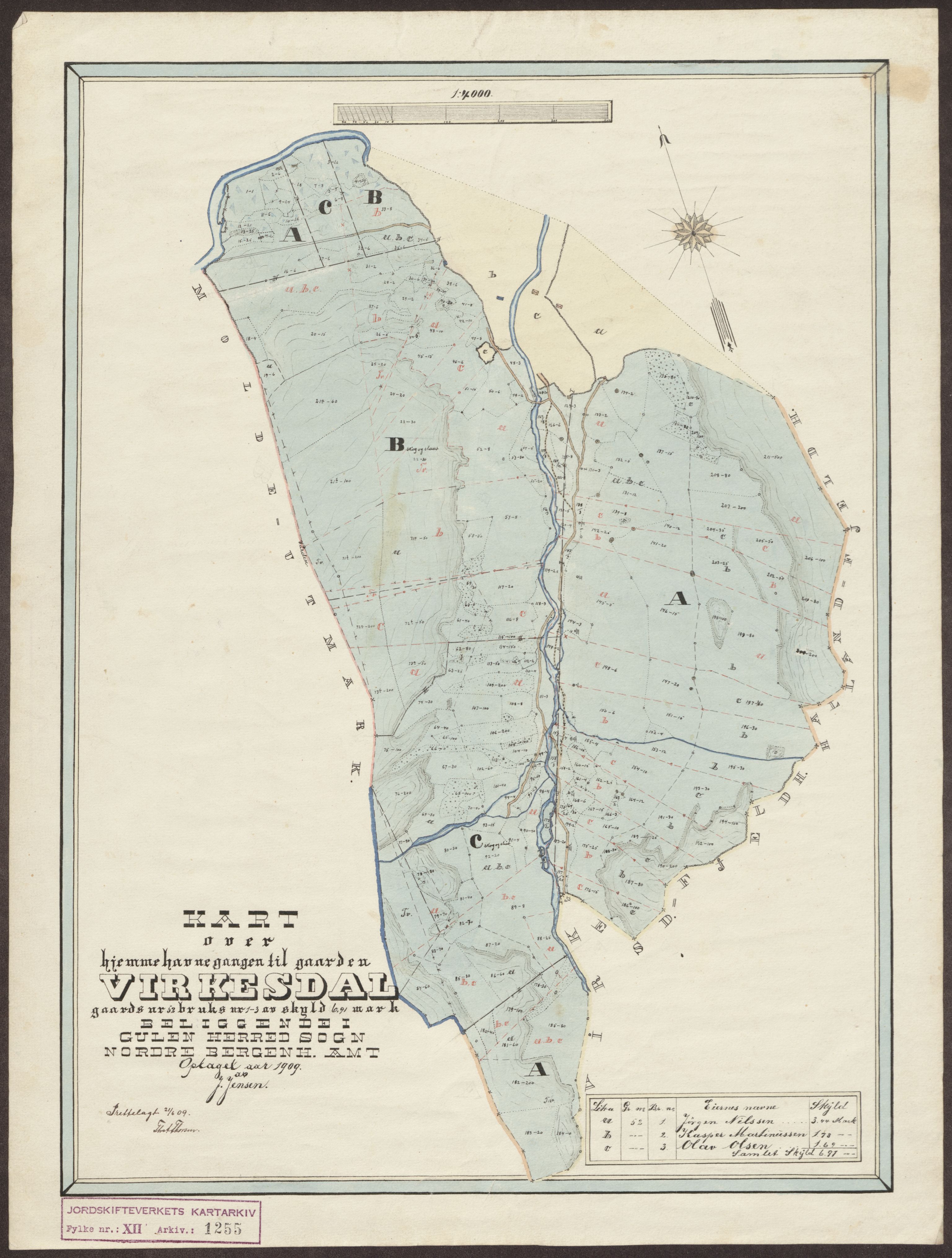 Jordskifteverkets kartarkiv, AV/RA-S-3929/T, 1859-1988, s. 1408