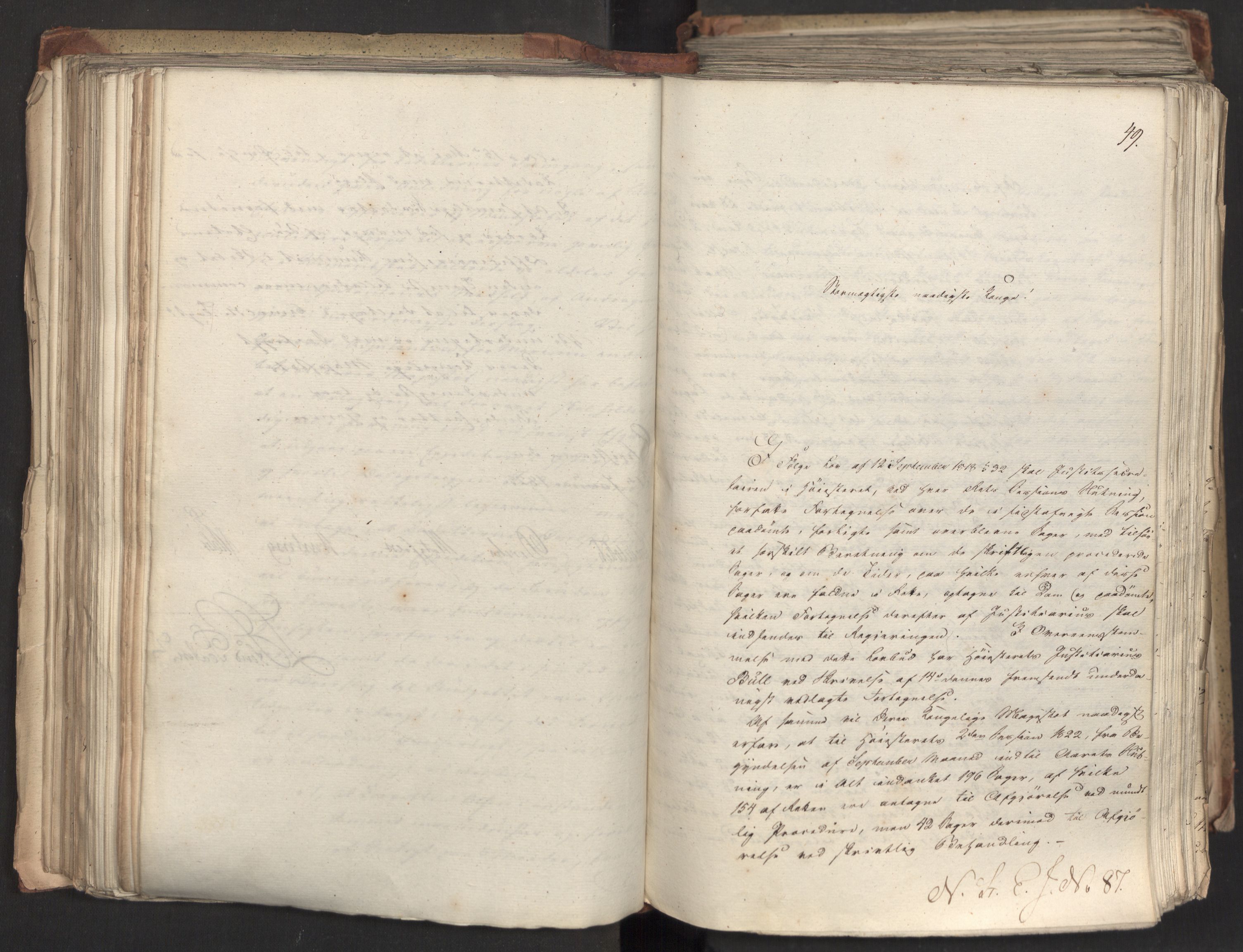 Statsrådsavdelingen i Stockholm, AV/RA-S-1003/D/Da/L0033: Regjeringsinnstillinger nr. 1-274, 1823, s. 235