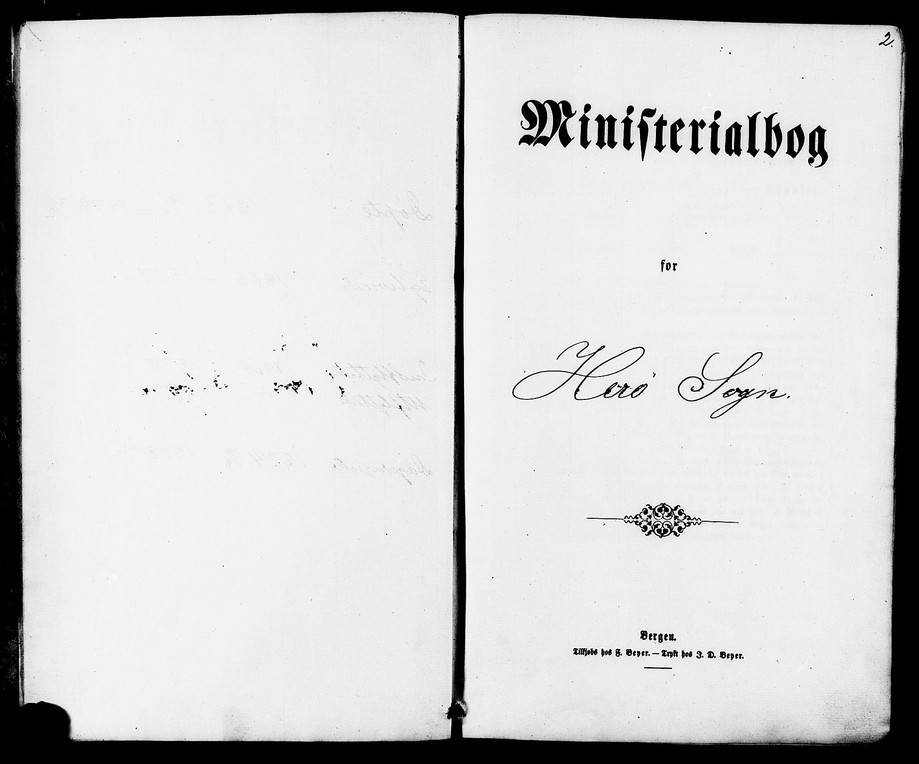 Ministerialprotokoller, klokkerbøker og fødselsregistre - Møre og Romsdal, SAT/A-1454/507/L0071: Ministerialbok nr. 507A06, 1863-1878, s. 2