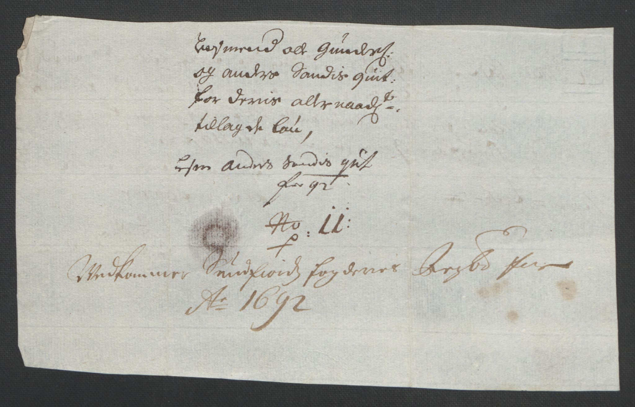 Rentekammeret inntil 1814, Reviderte regnskaper, Fogderegnskap, AV/RA-EA-4092/R53/L3420: Fogderegnskap Sunn- og Nordfjord, 1691-1692, s. 267