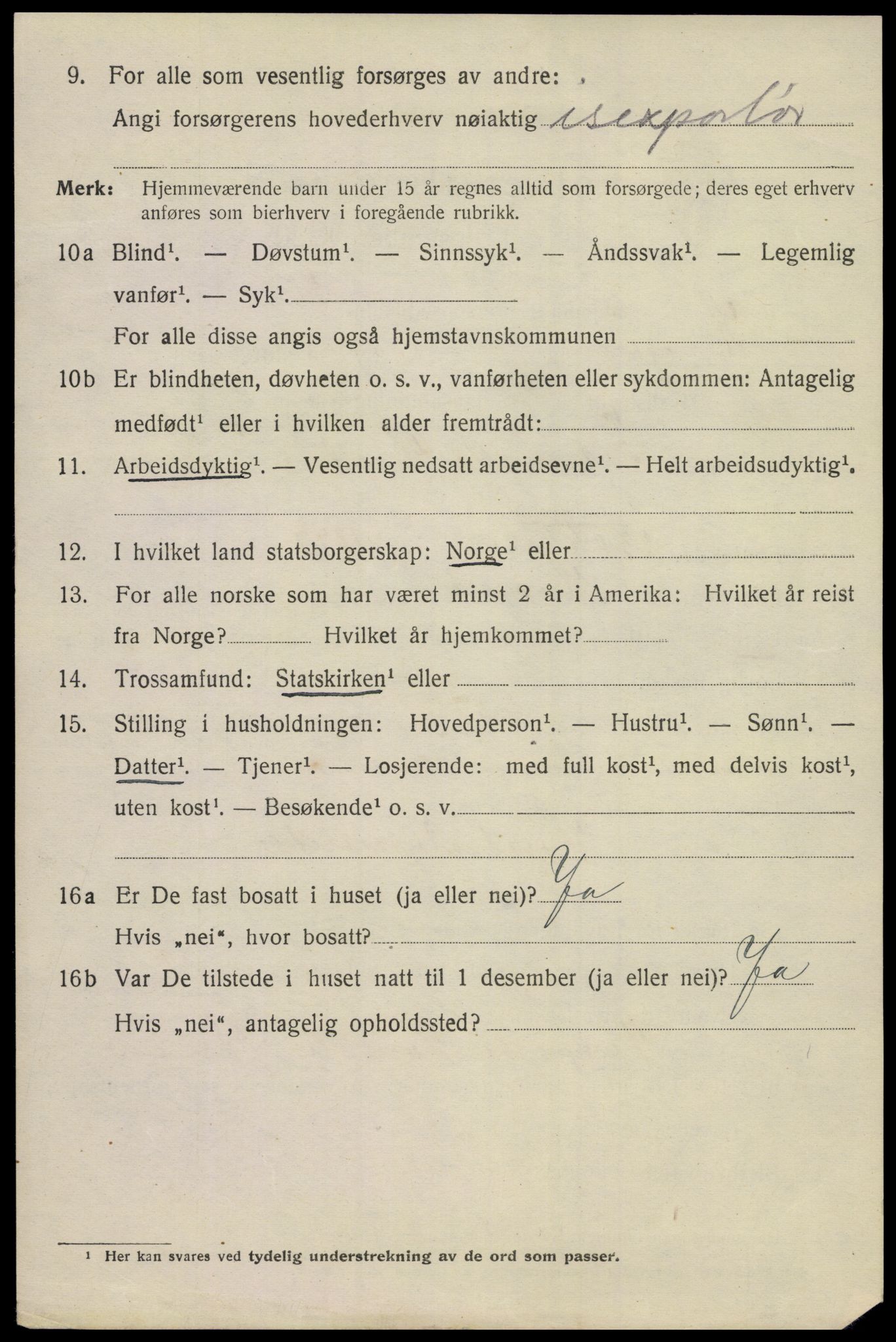 SAKO, Folketelling 1920 for 0801 Kragerø kjøpstad, 1920, s. 7642