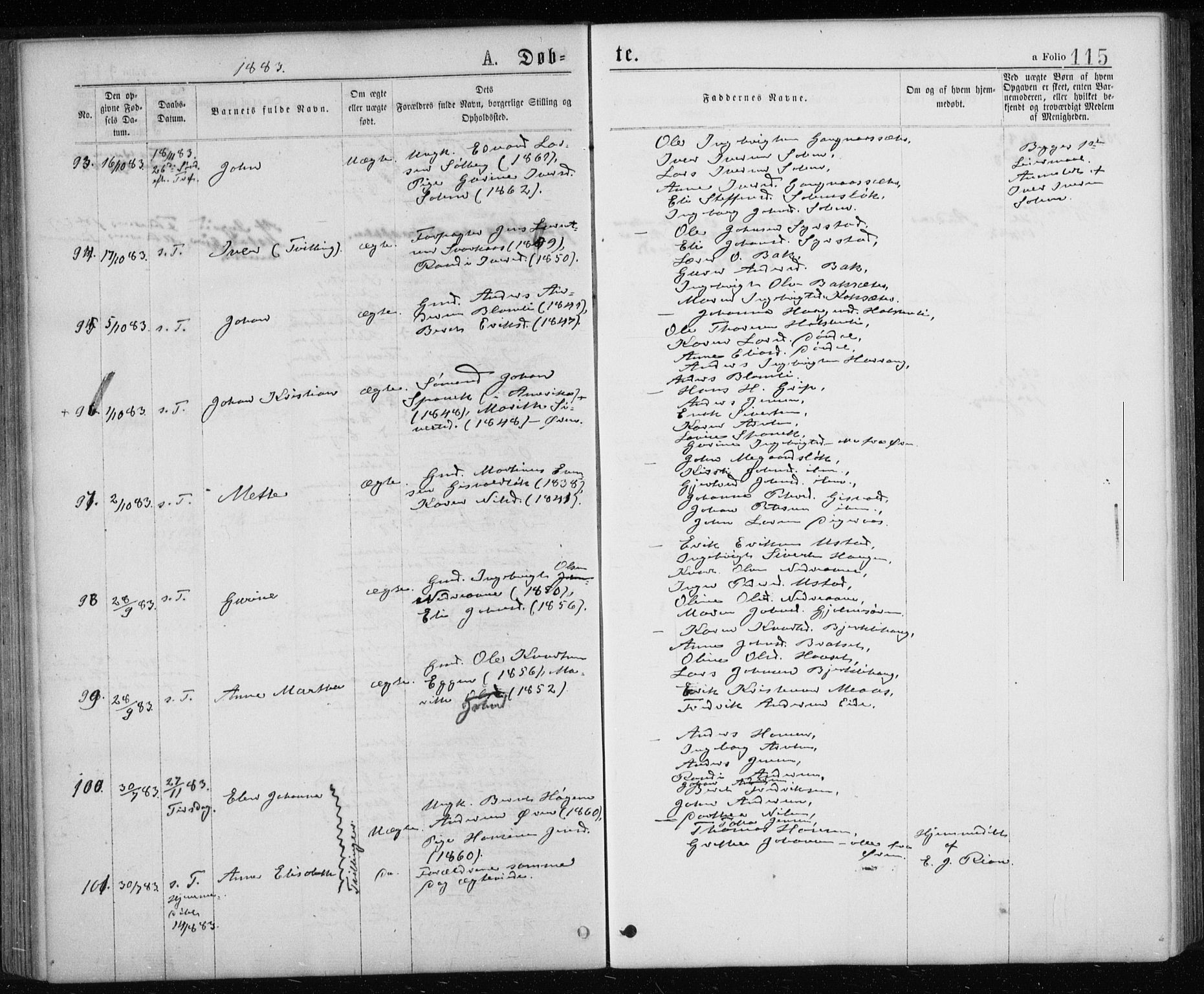 Ministerialprotokoller, klokkerbøker og fødselsregistre - Sør-Trøndelag, SAT/A-1456/668/L0817: Klokkerbok nr. 668C06, 1873-1884, s. 115