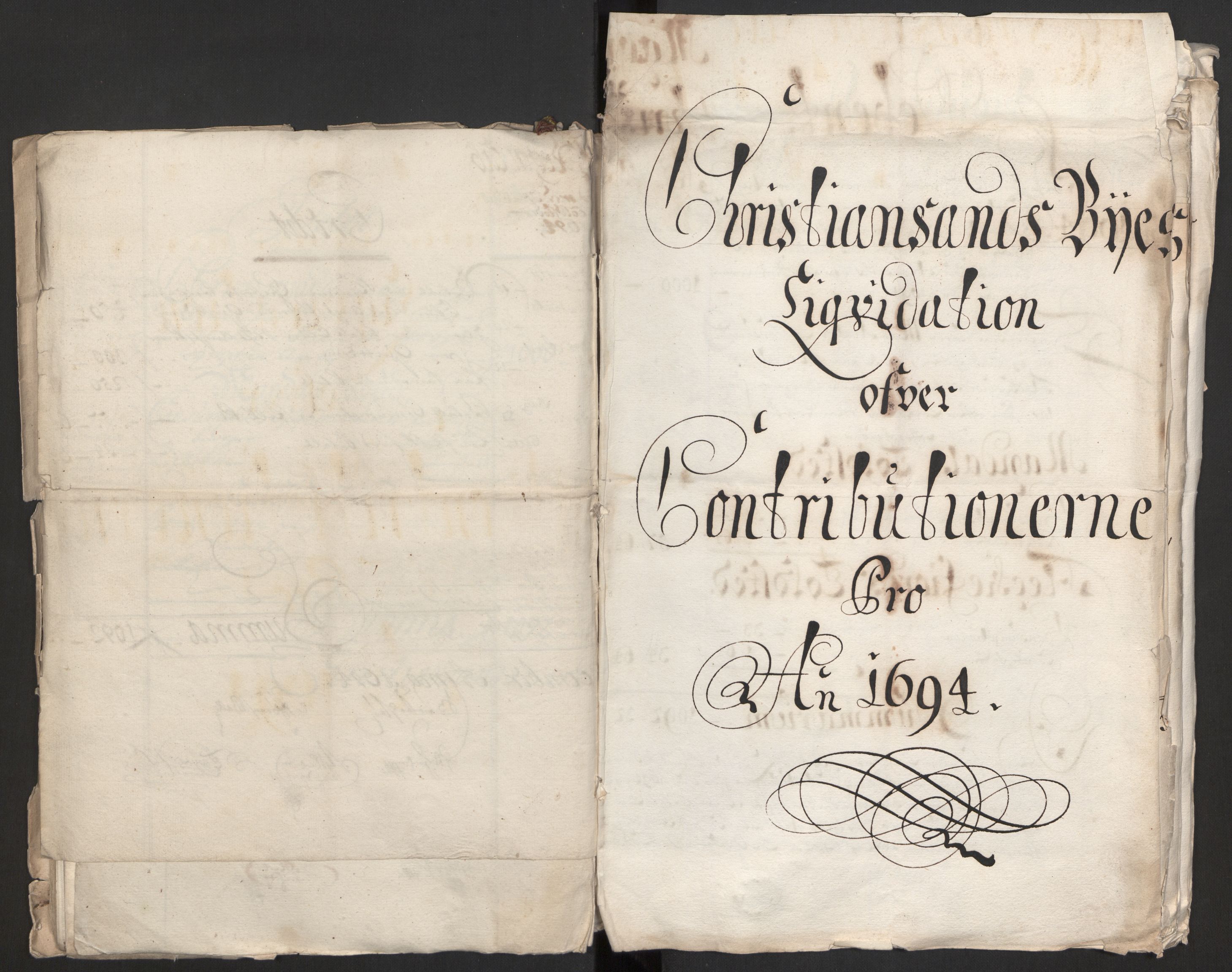 Rentekammeret inntil 1814, Reviderte regnskaper, Byregnskaper, AV/RA-EA-4066/R/Rm/L0258: [M1] Kontribusjonsregnskap, 1664-1700, s. 61