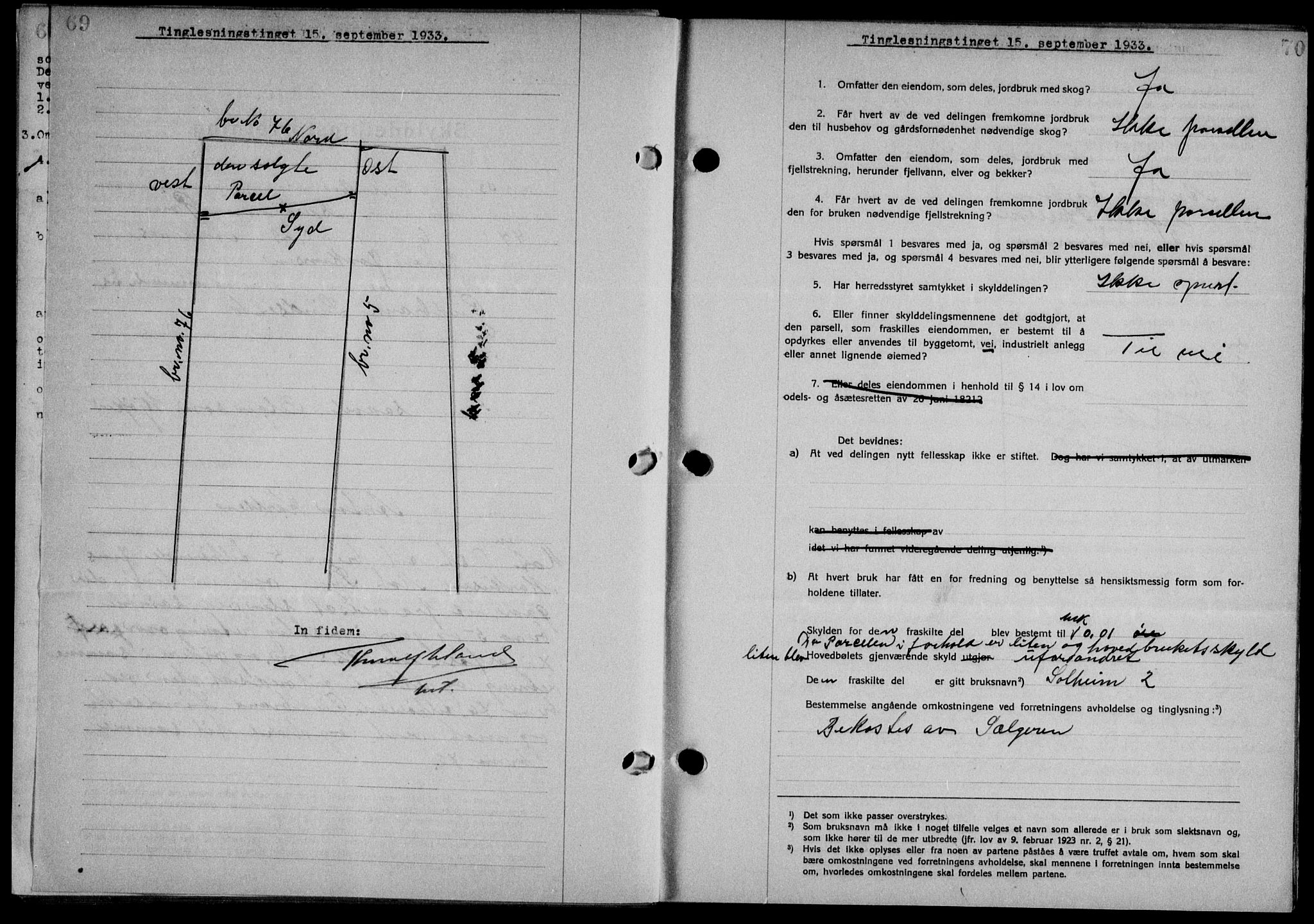 Steigen og Ofoten sorenskriveri, AV/SAT-A-0030/1/2/2C/L0023/0002: Pantebok nr. 26-II og 27, 1933-1934, Tingl.dato: 15.09.1933