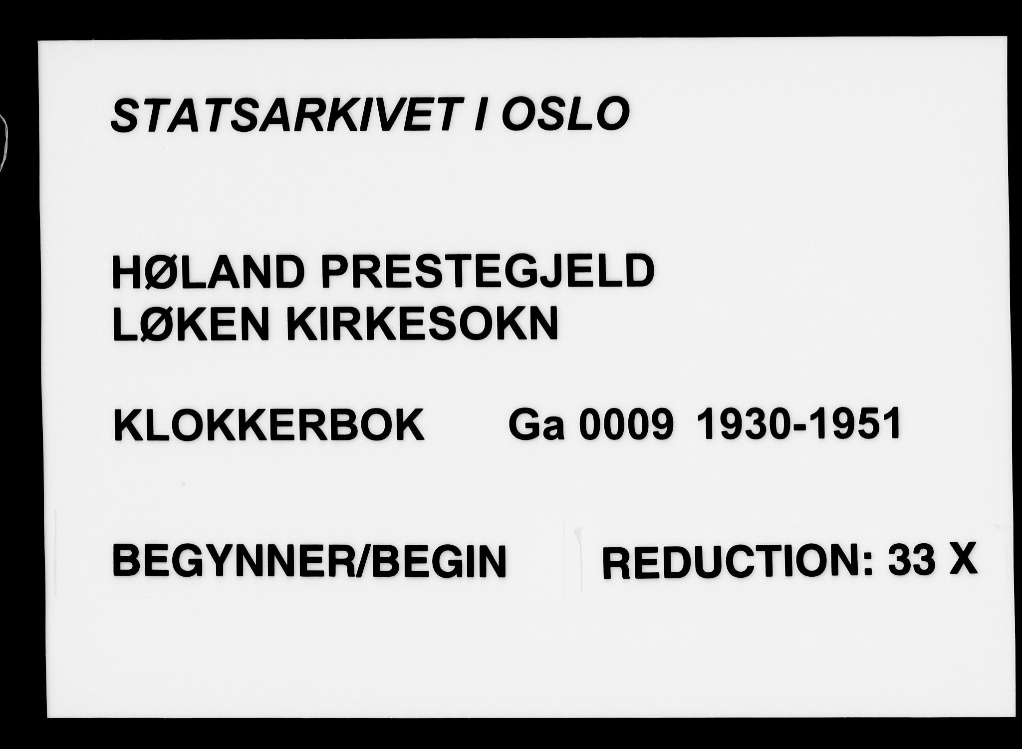 Høland prestekontor Kirkebøker, AV/SAO-A-10346a/G/Ga/L0009: Klokkerbok nr. I 9, 1930-1951