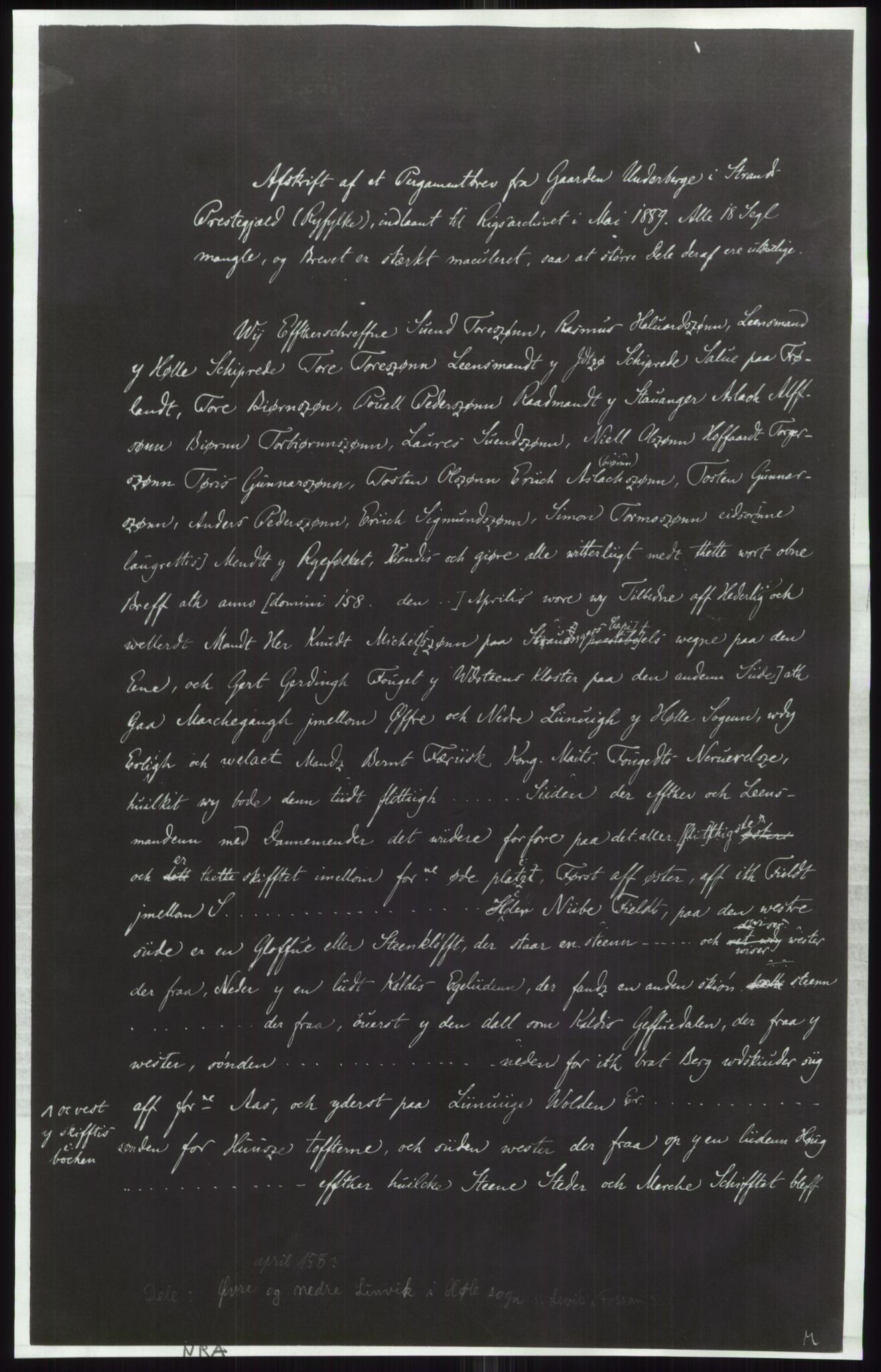 Samlinger til kildeutgivelse, Diplomavskriftsamlingen, AV/RA-EA-4053/H/Ha, s. 3843