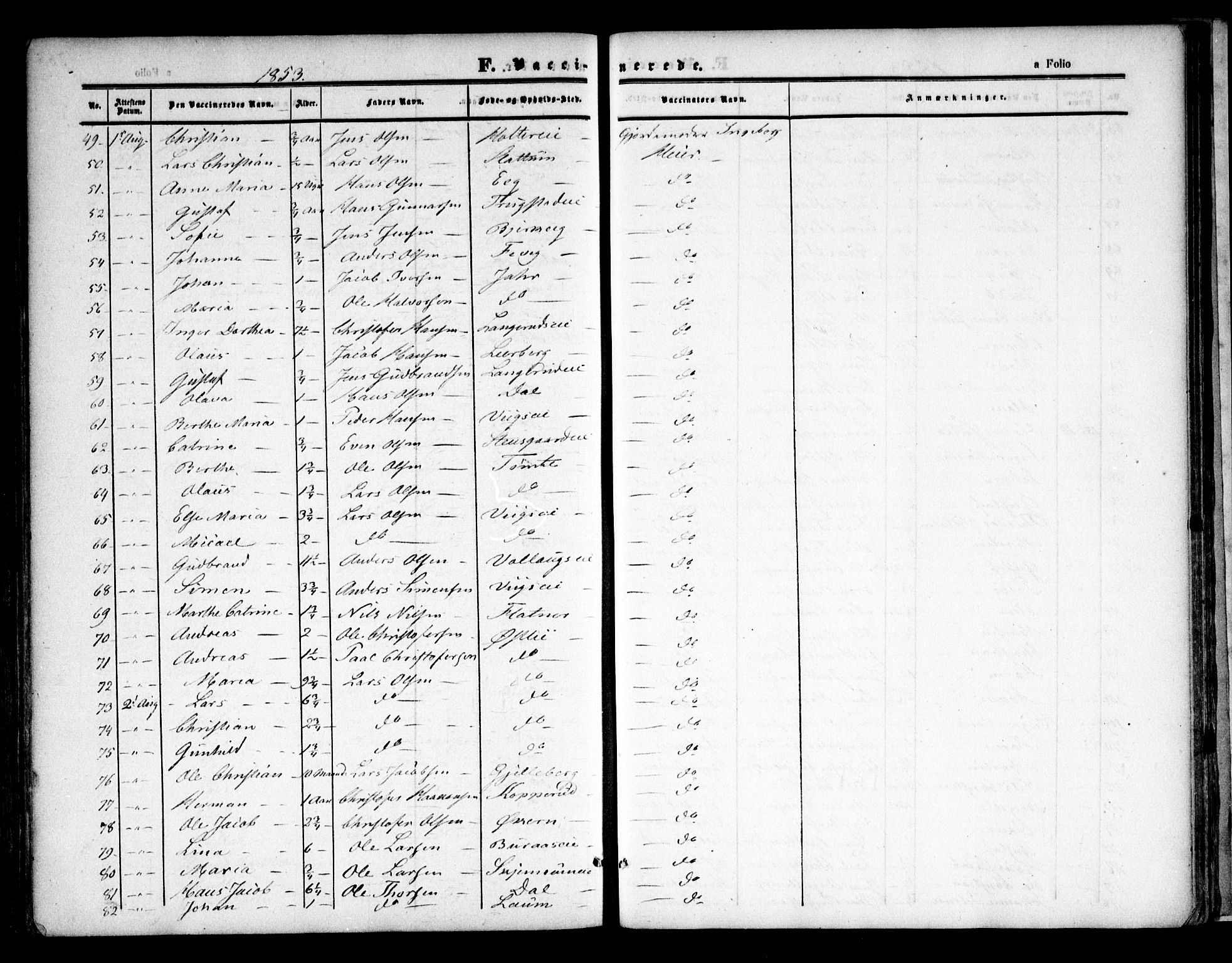 Nannestad prestekontor Kirkebøker, AV/SAO-A-10414a/F/Fa/L0011: Ministerialbok nr. I 11, 1850-1859, s. 255
